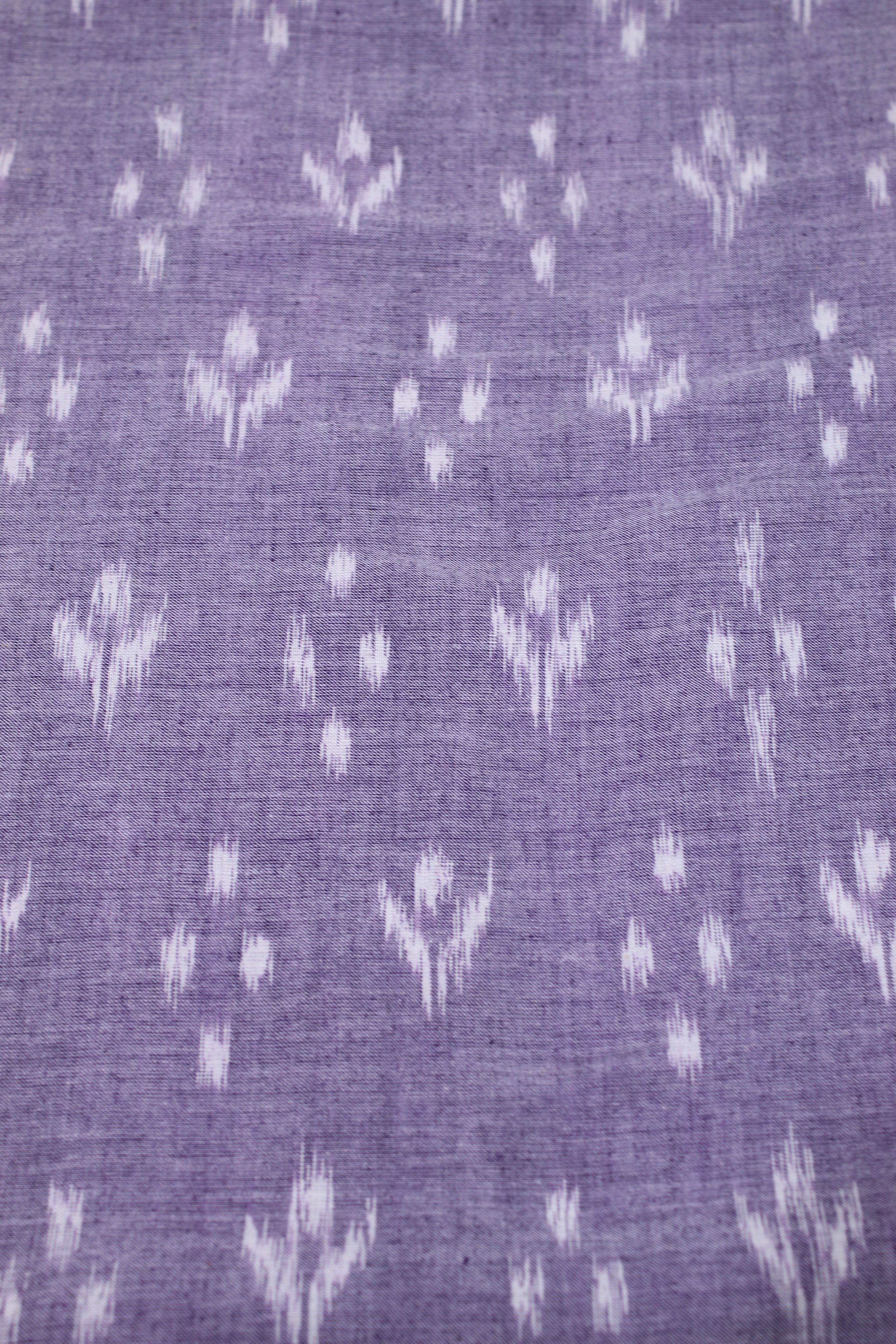 IndianVillèz Light Blue Pure Sambalpuri Ikat Cotton Fabric - view 2