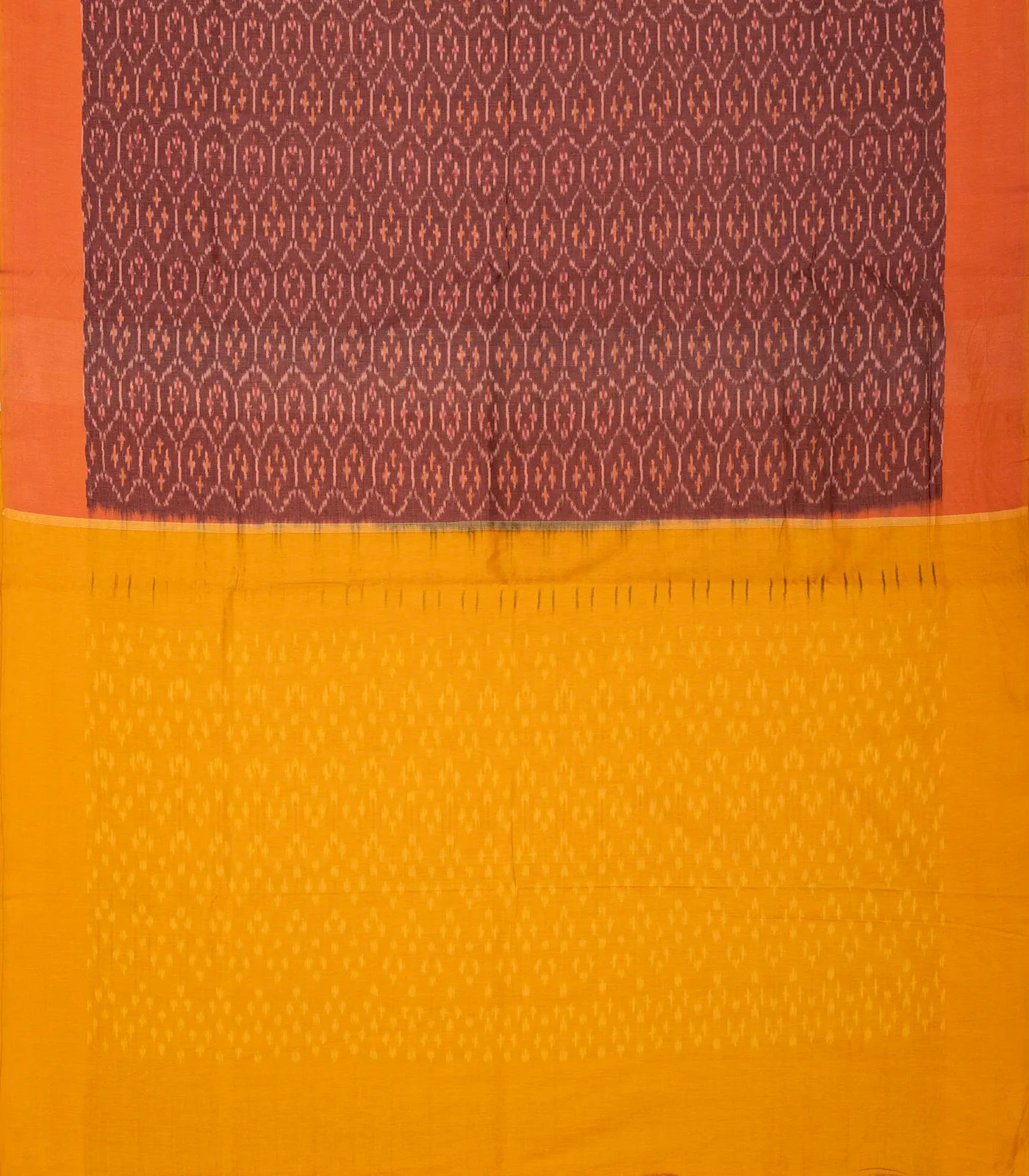 RmKV Dusty Pink Handwoven Orissa Cotton Saree With Tie & Dye Floral Motifs - view 2