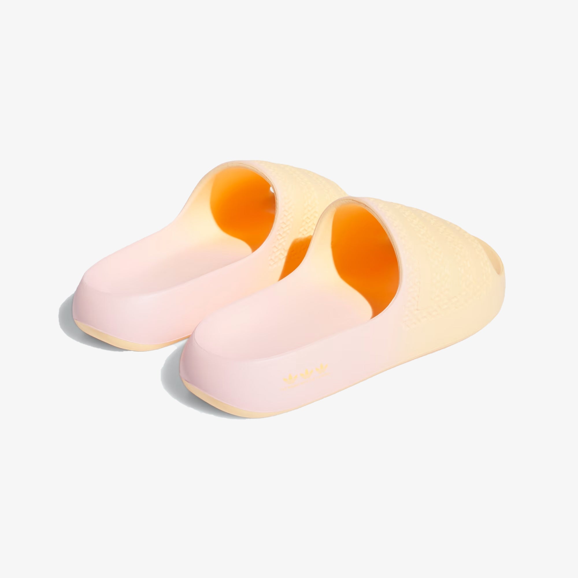 Adidas Originals | ADILETTE AYOON { ACID ORANGE/PINK - view 2