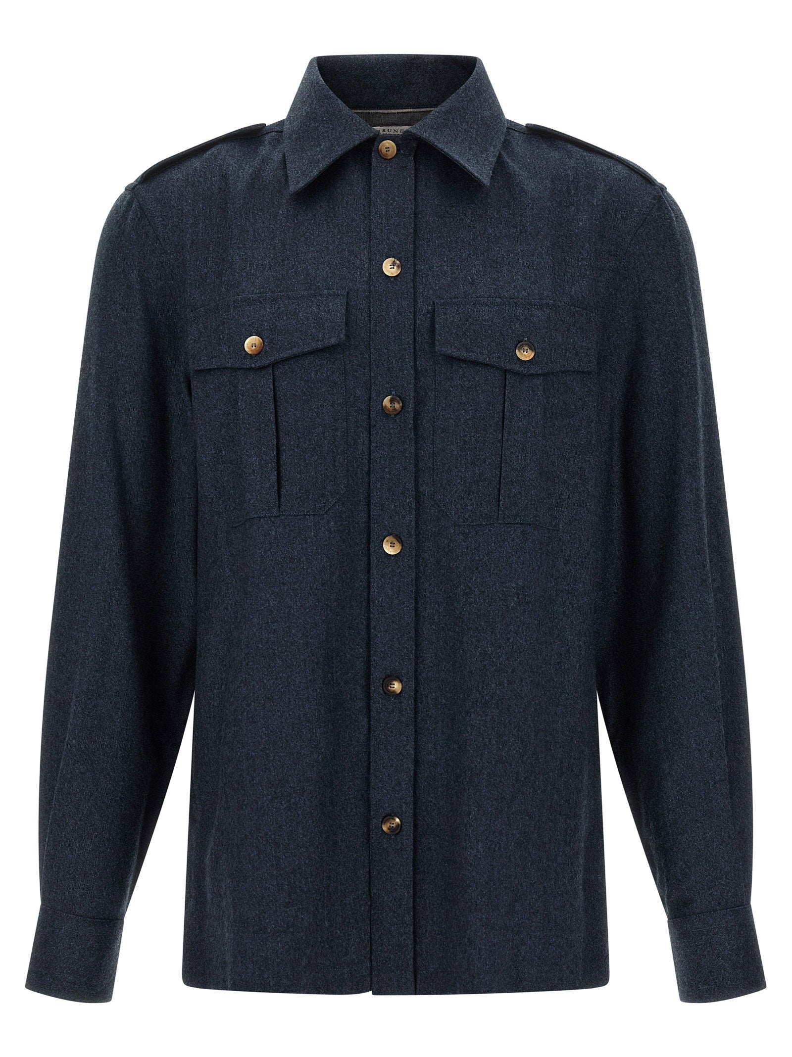 Brunello Cucinelli Flannel Shirt – 100% virgin wool