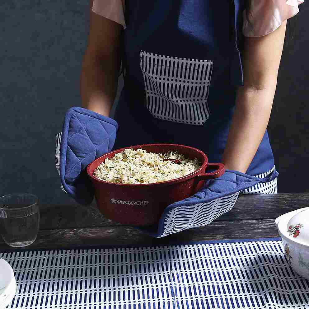 Wonderchef Como Pot holder with pocket - Blue - view 8