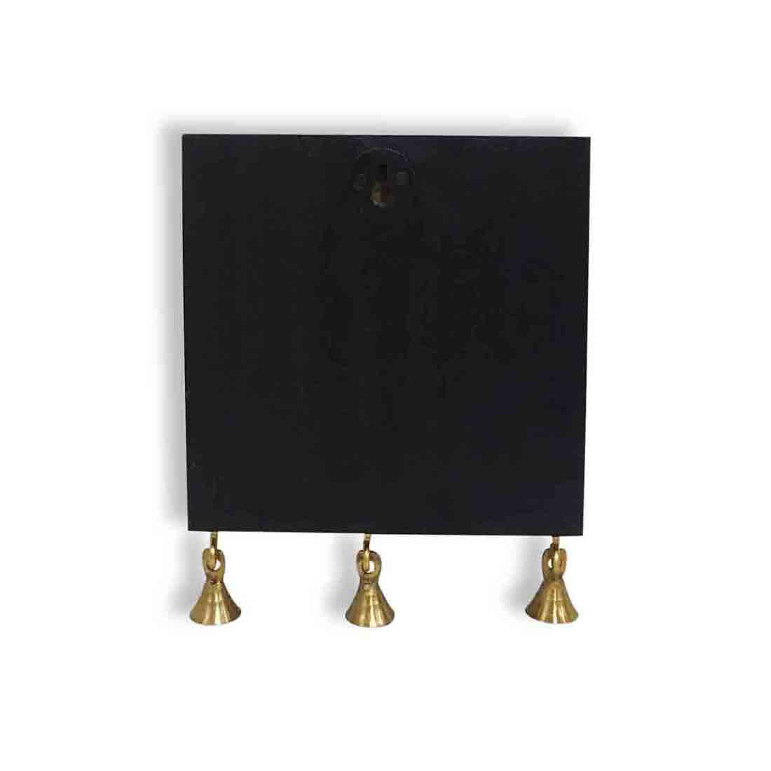 EXCLUSIVELANE 'In-Key-Geneous' Warli Handpainted Wooden Key Holder with Dhokra Art (5 Hooks) - view 4