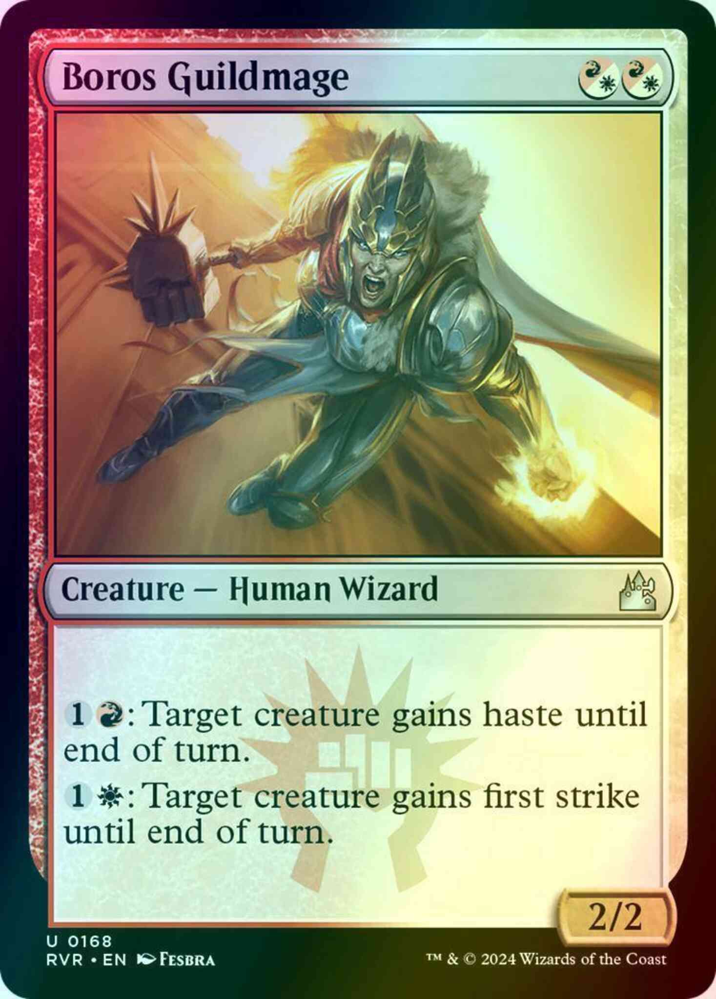 Boros guildmage 168 – Magic Boros Guildmage [168] [Ravnica Remastered] [Foil]