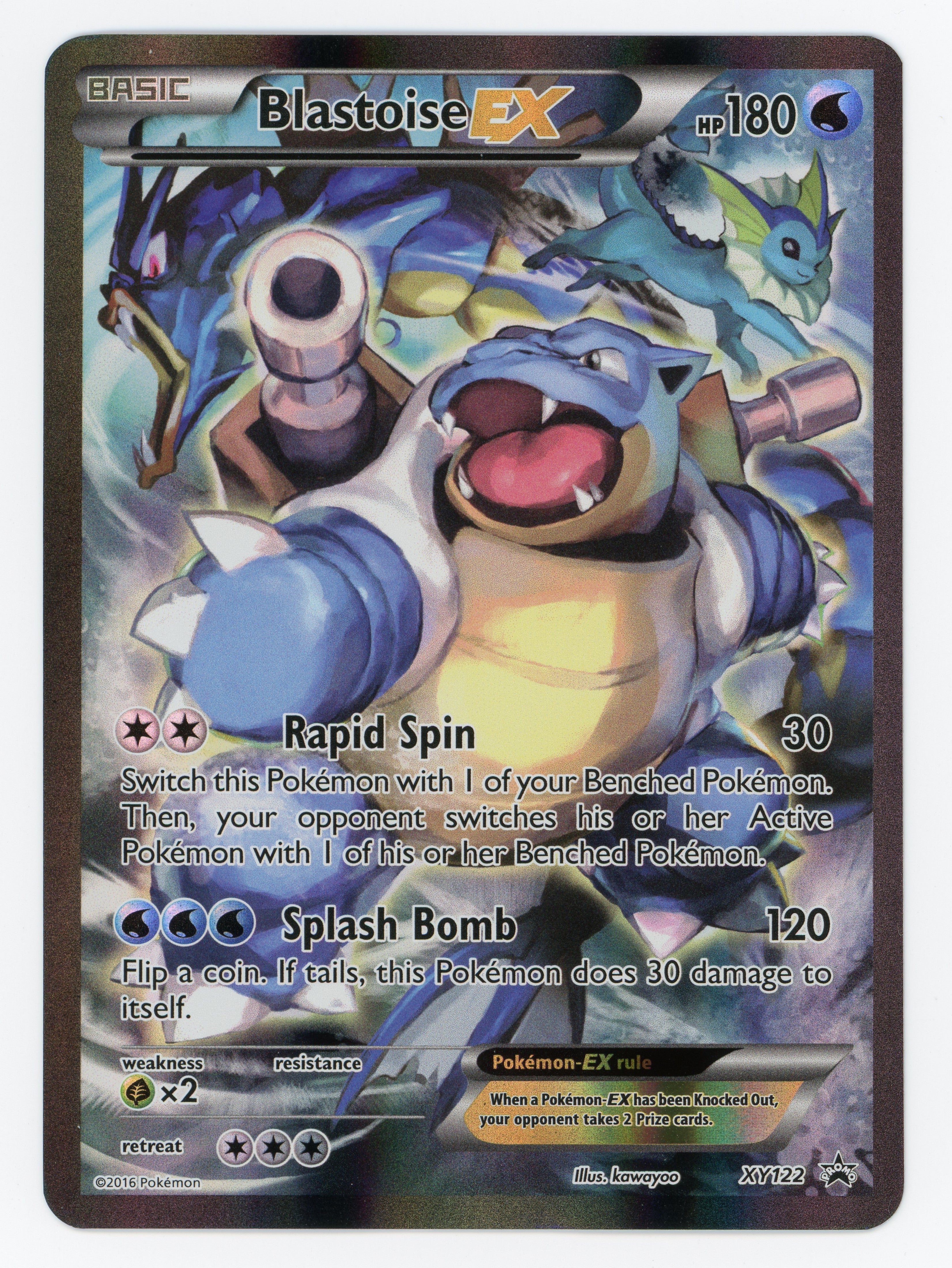 Promo scan 15965 – Pokémon Blastoise-EX — Damaged|Promo — Scan 15965