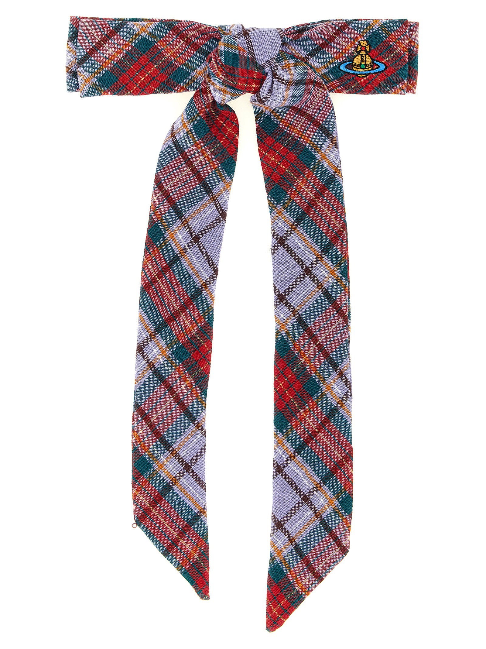 Vivienne Westwood Rtw Tartan Hair Clip – 100% linen
