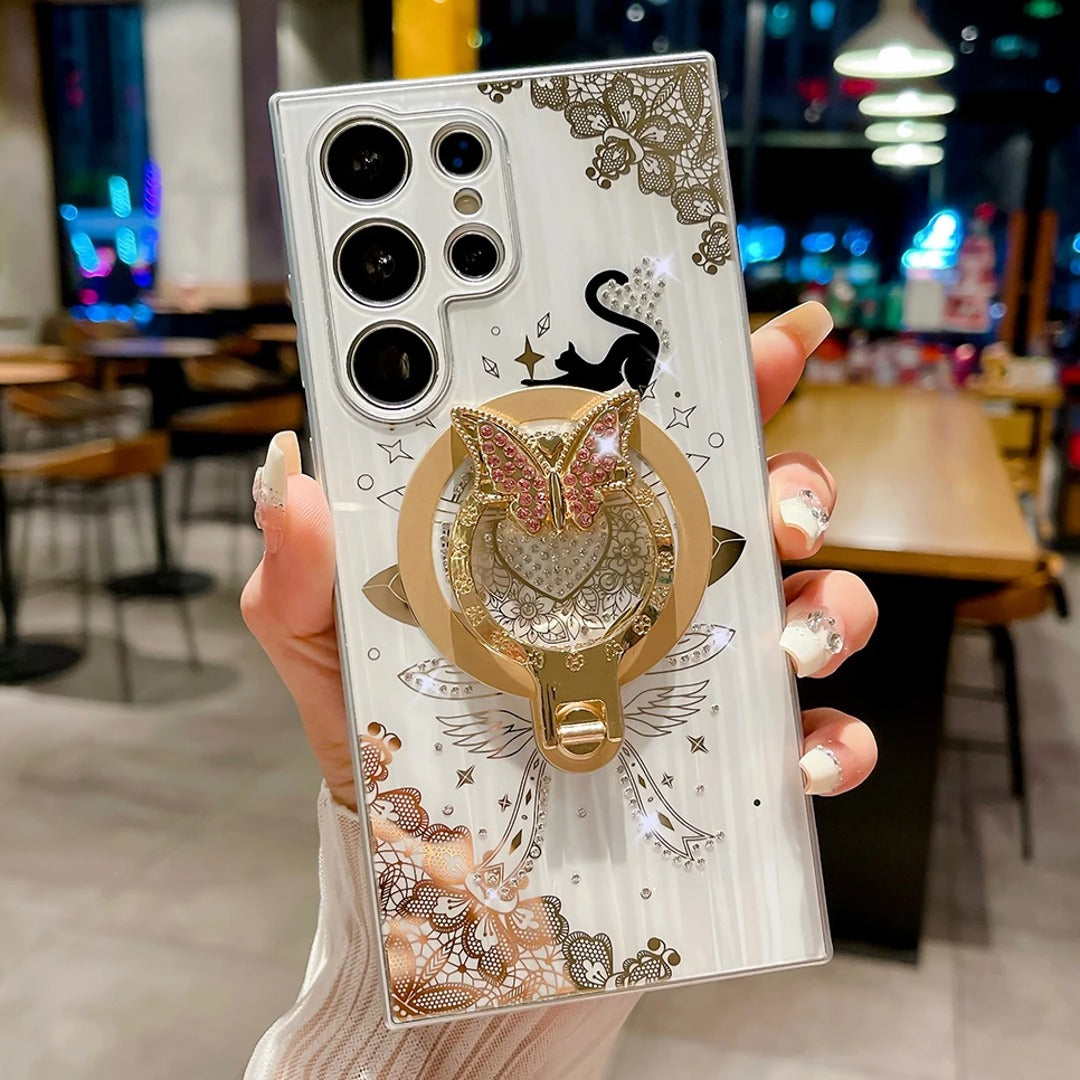 Peeperly Flash Diamond Butterfly Case - Samsung