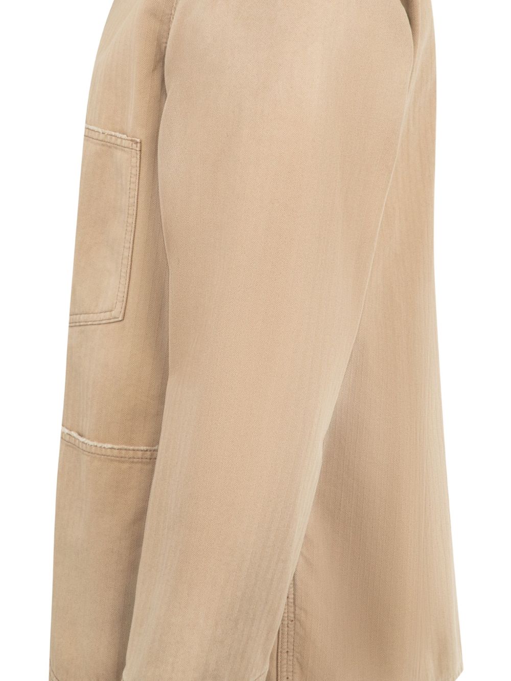 Maison Margiela Herringbone-weave shirt jacket - view 2