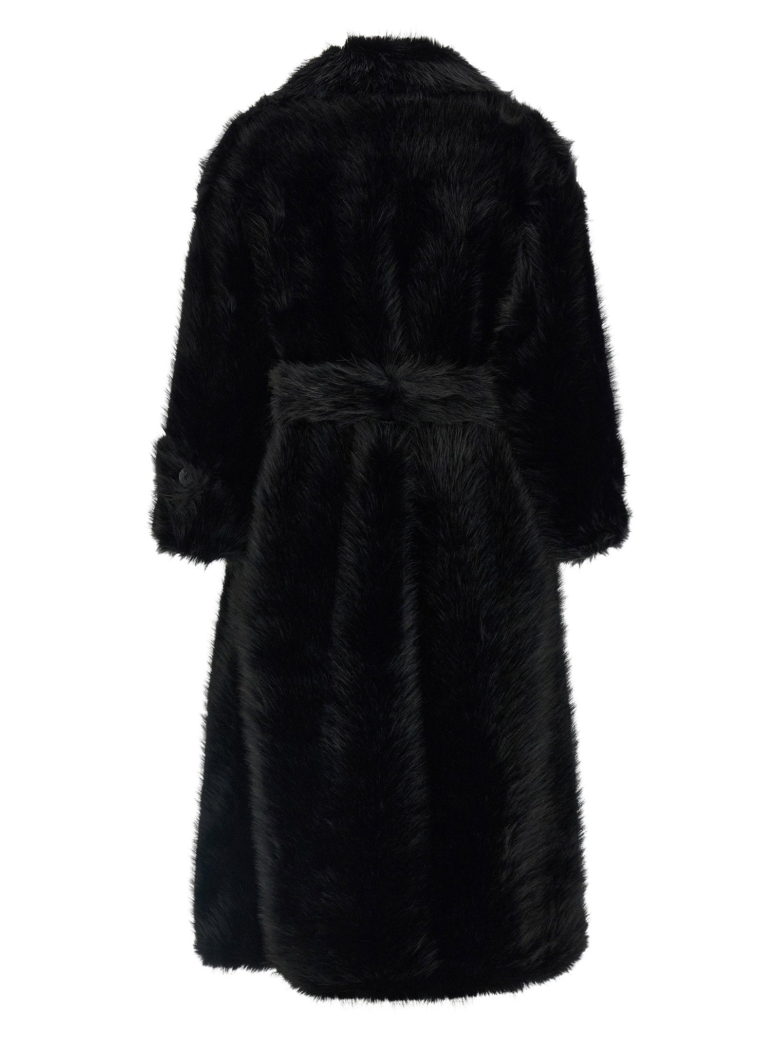 B&B Couture Jackie Eco-fur Trench Coat – 100% polyester - view 2