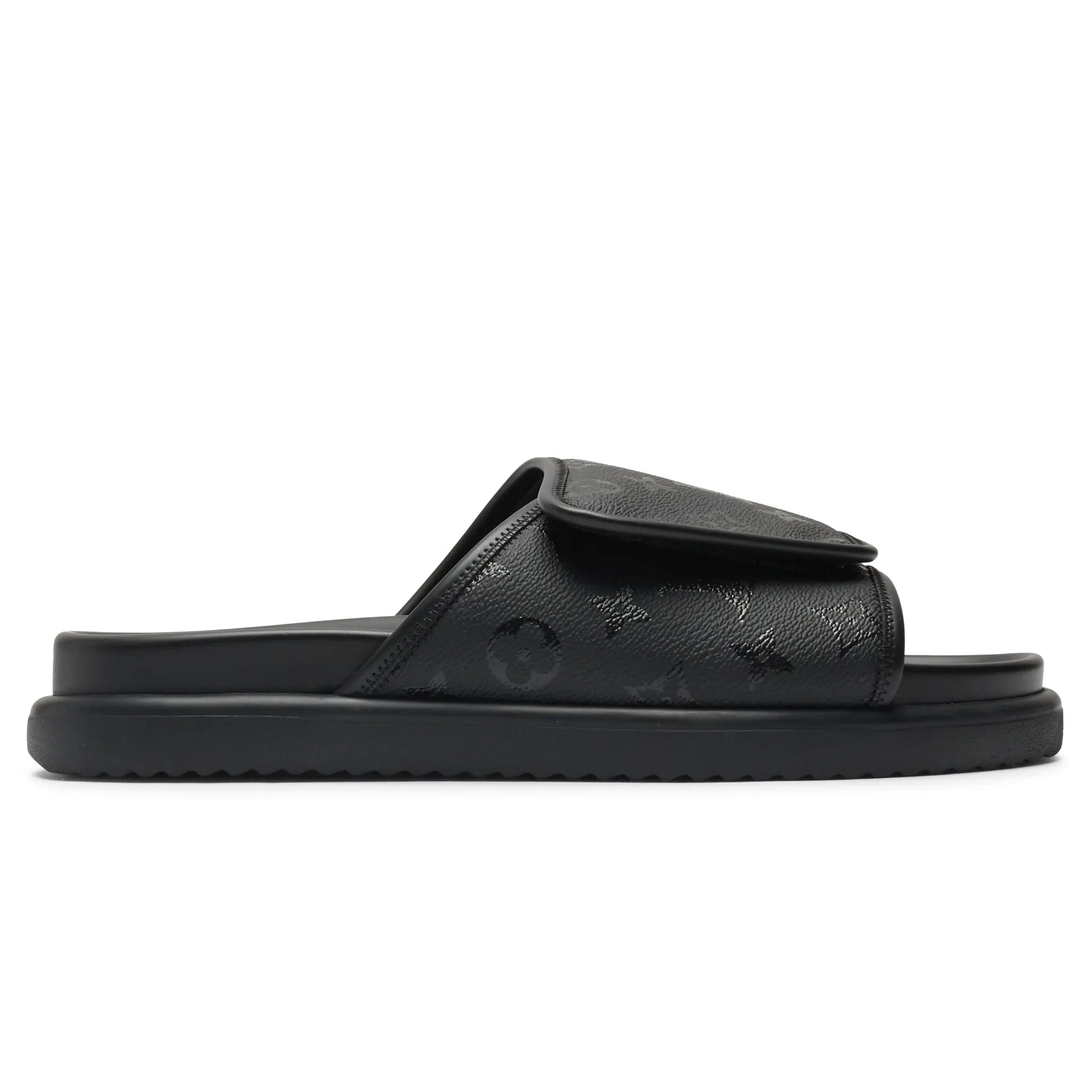 Preloved - Louis Vuitton Miami Mules Black Slides