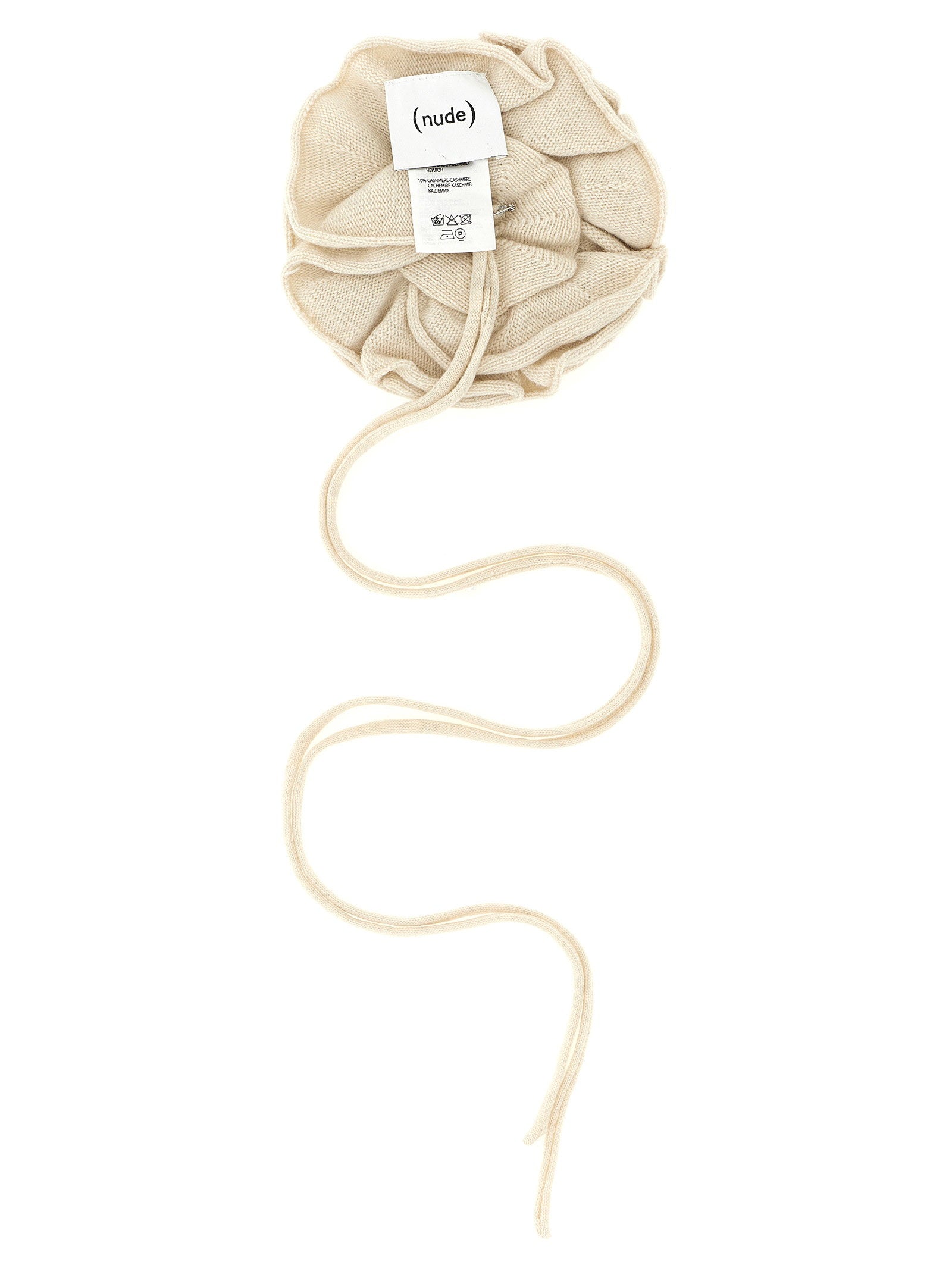 Nude Knitted Pin With Drawstring - view 2