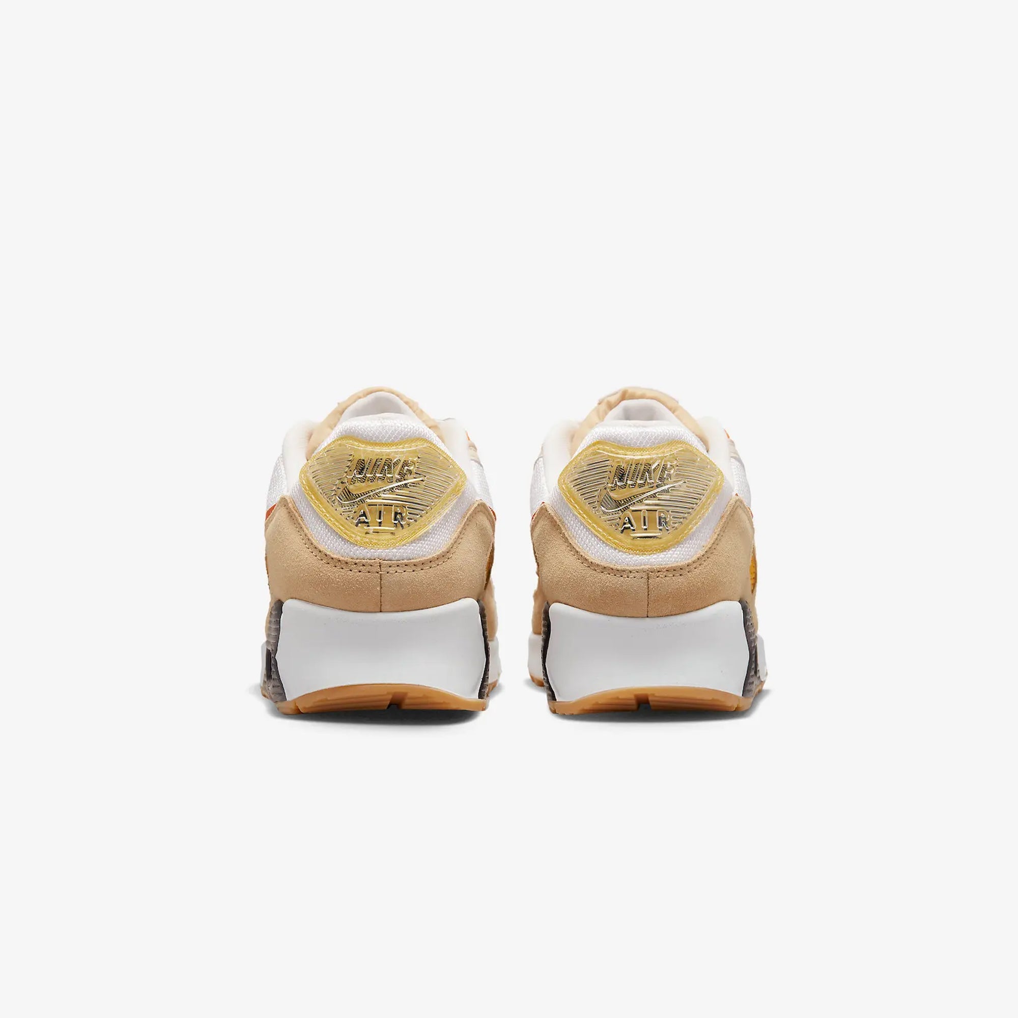 Nike | AIR MAX 90 SE { SUMMIT WHITE/SAFETY ORANGE-SESAME - view 2