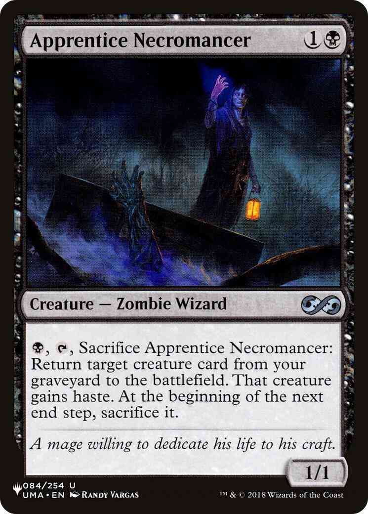 Apprentice necromancer uma-84 – Magic Apprentice Necromancer [UMA-84] [The List] [Non-Foil]