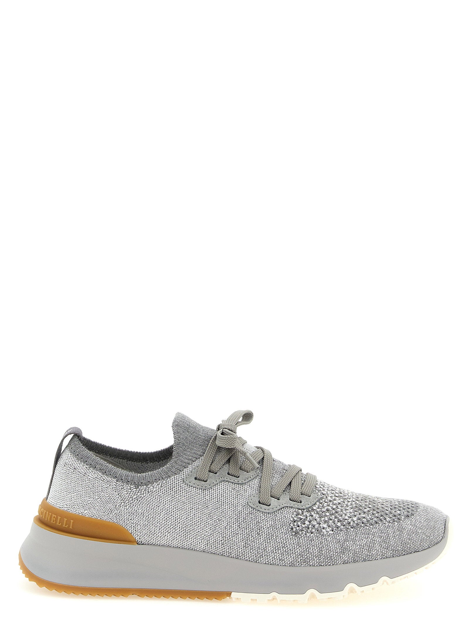 Brunello Cucinelli Knitted Sneakers – 89% co, 10% pa, 1% ea