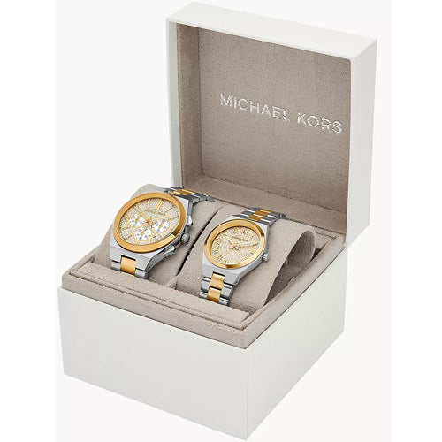 Michael Kors Lennox Gold Pave Dial Dial Pair 33mm & 41mm MK7503SET - view 2