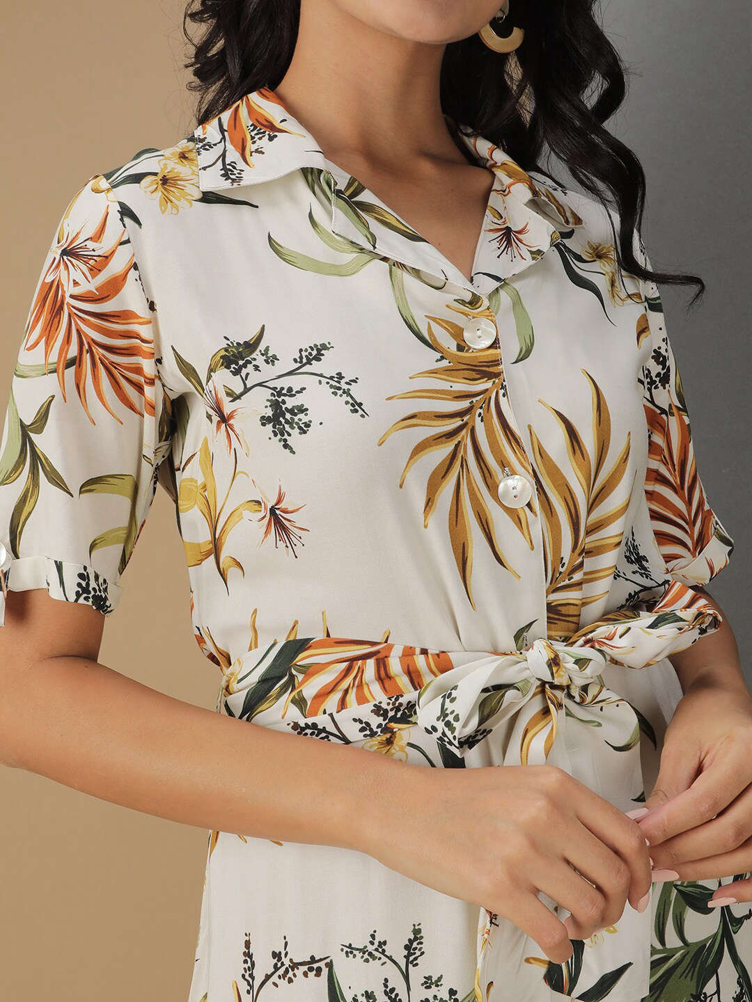 Freehand By The Indian Garage Co Women Tropical Printed Sheath Dress - view 2