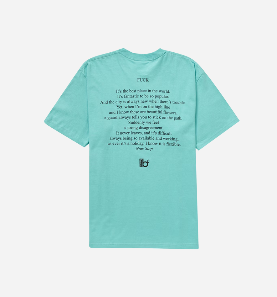 Supreme Corporation Fuck Tee Teal - view 2
