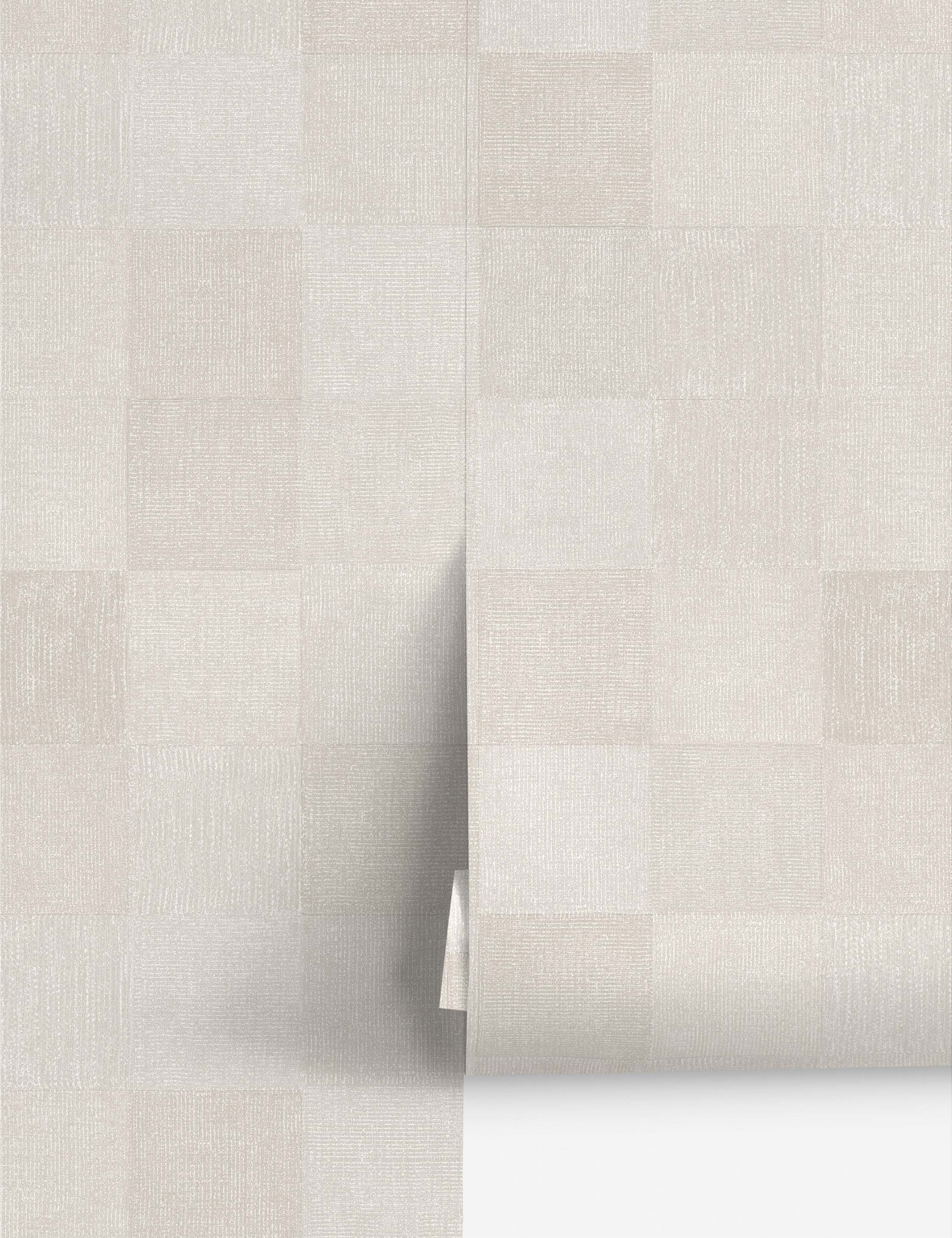 Lulu and Georgia Textured Check Peel + Stick Wallpaper by Pure Salt - view 2