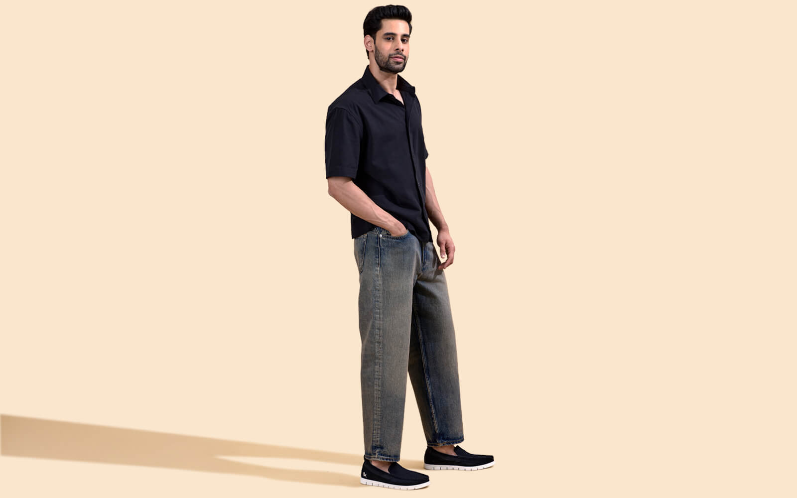 Neeman's Flex Knit Loafers : Black - view 10