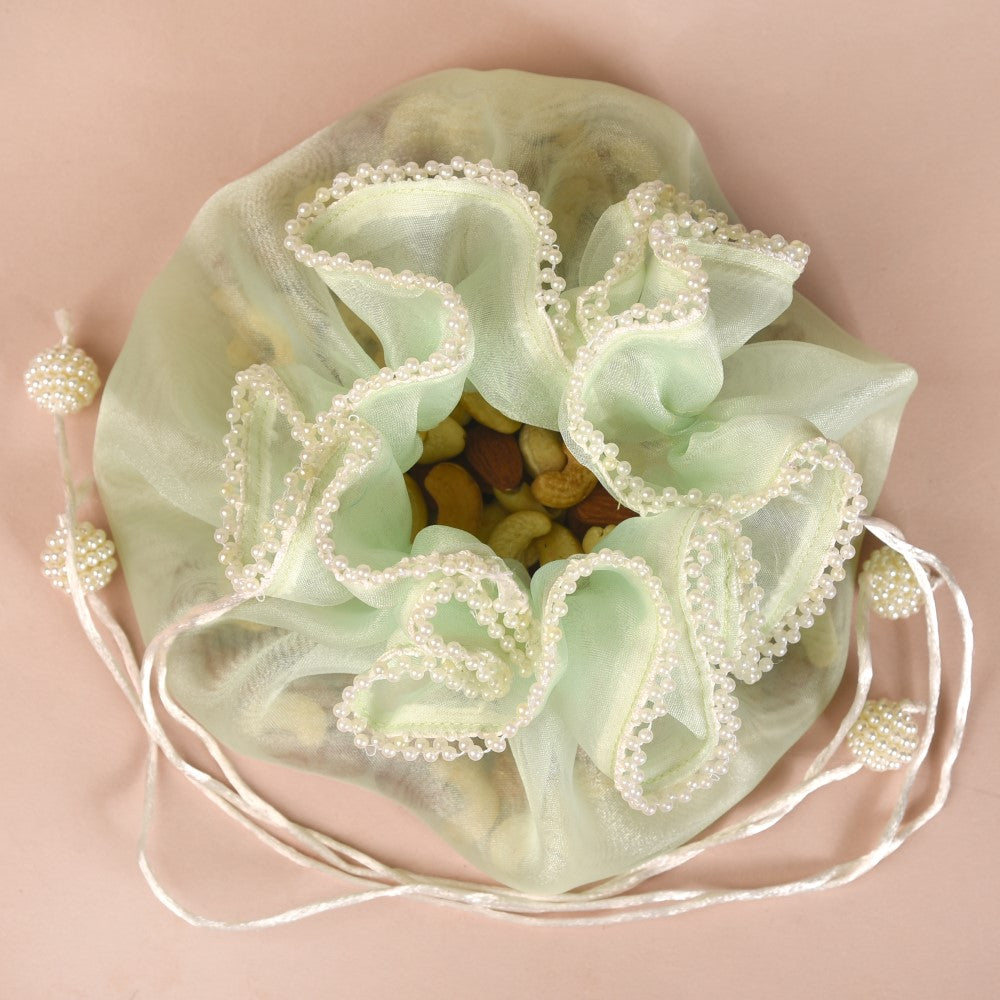 Nestasia Pearl Potli Bags For Gifting Set Of 2 - view 7