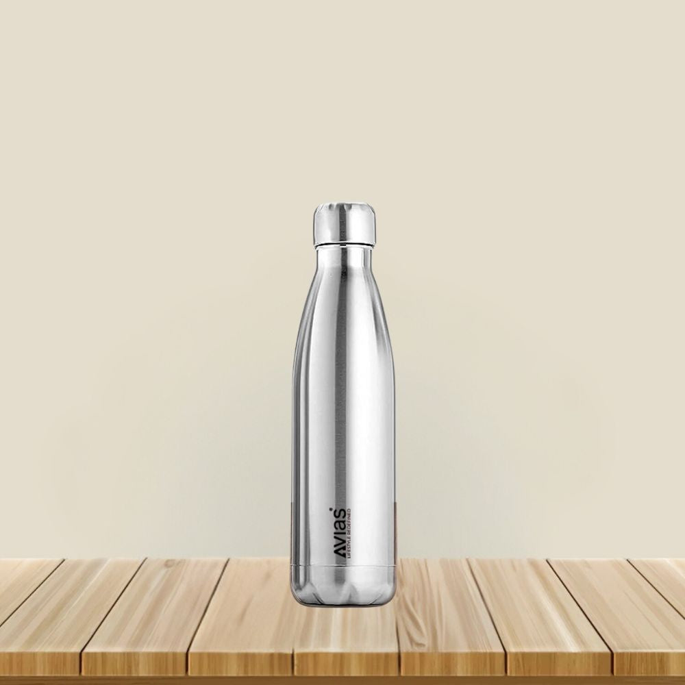 AVIAS Evita Premium Stainless Steel Vacuum Insulated Flask Water Bottel | Silver | 1 Pc - view 8