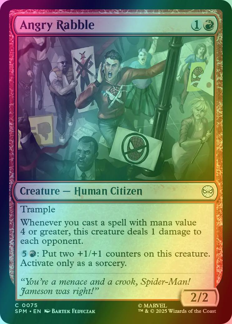 Angry rabble 75 – Magic Angry Rabble [75] [Marvel's Spider-Man] [Foil]