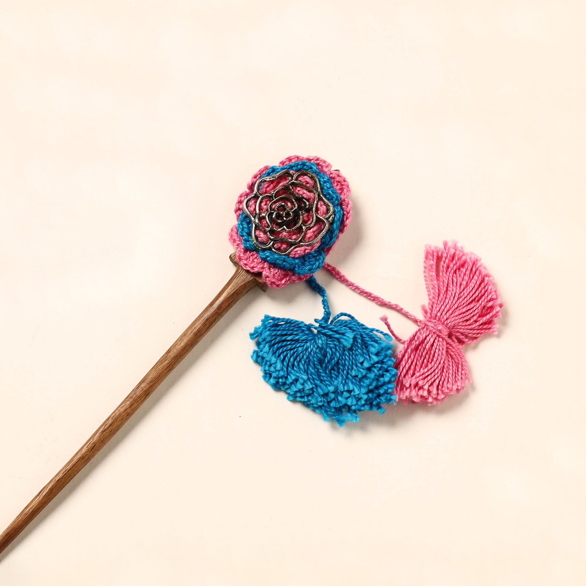 JALPARI Handmade Crochet Wooden Juda Stick 26 - view 2