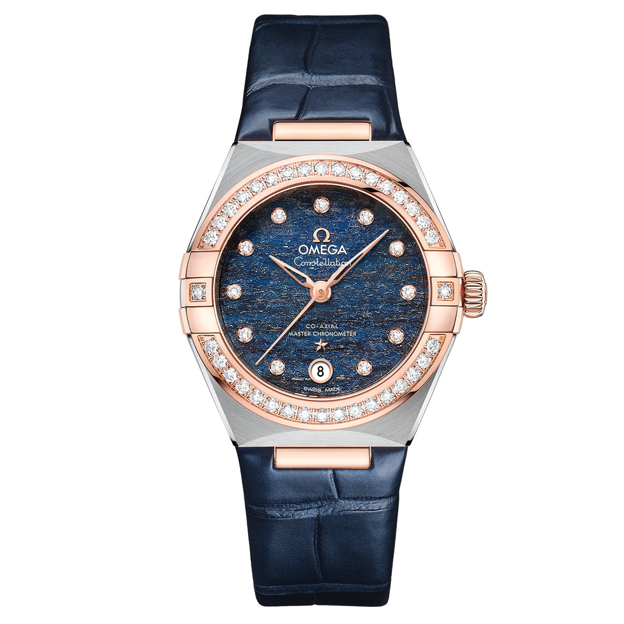 Omega Constellation Co Axial Master Chronometer Diamondsblue Dial Women 29MM - view 3