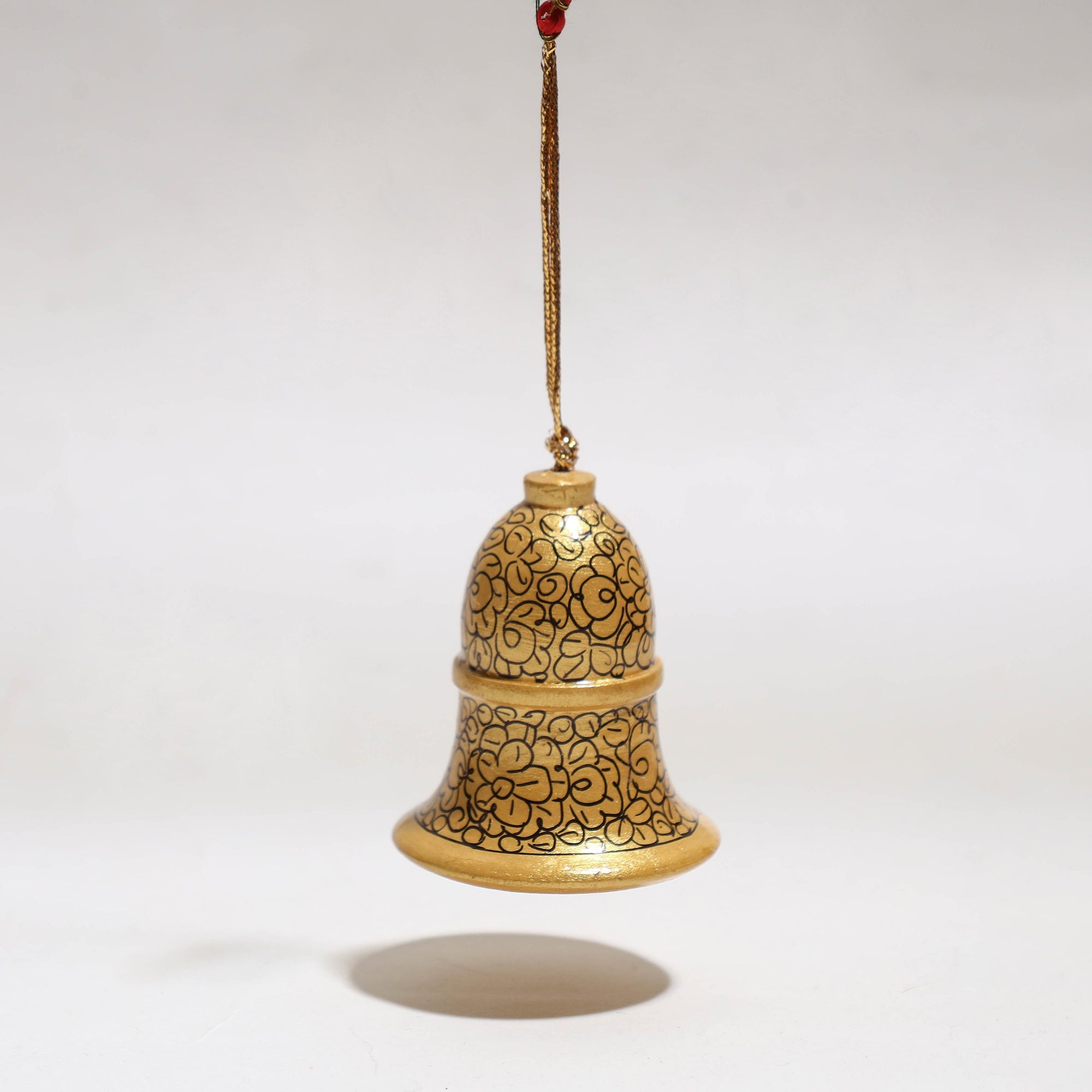 ZAHID HUSSAIN BHAT Bell - Kashmir Handpainted Christmas Decor Ornament 06 - view 2