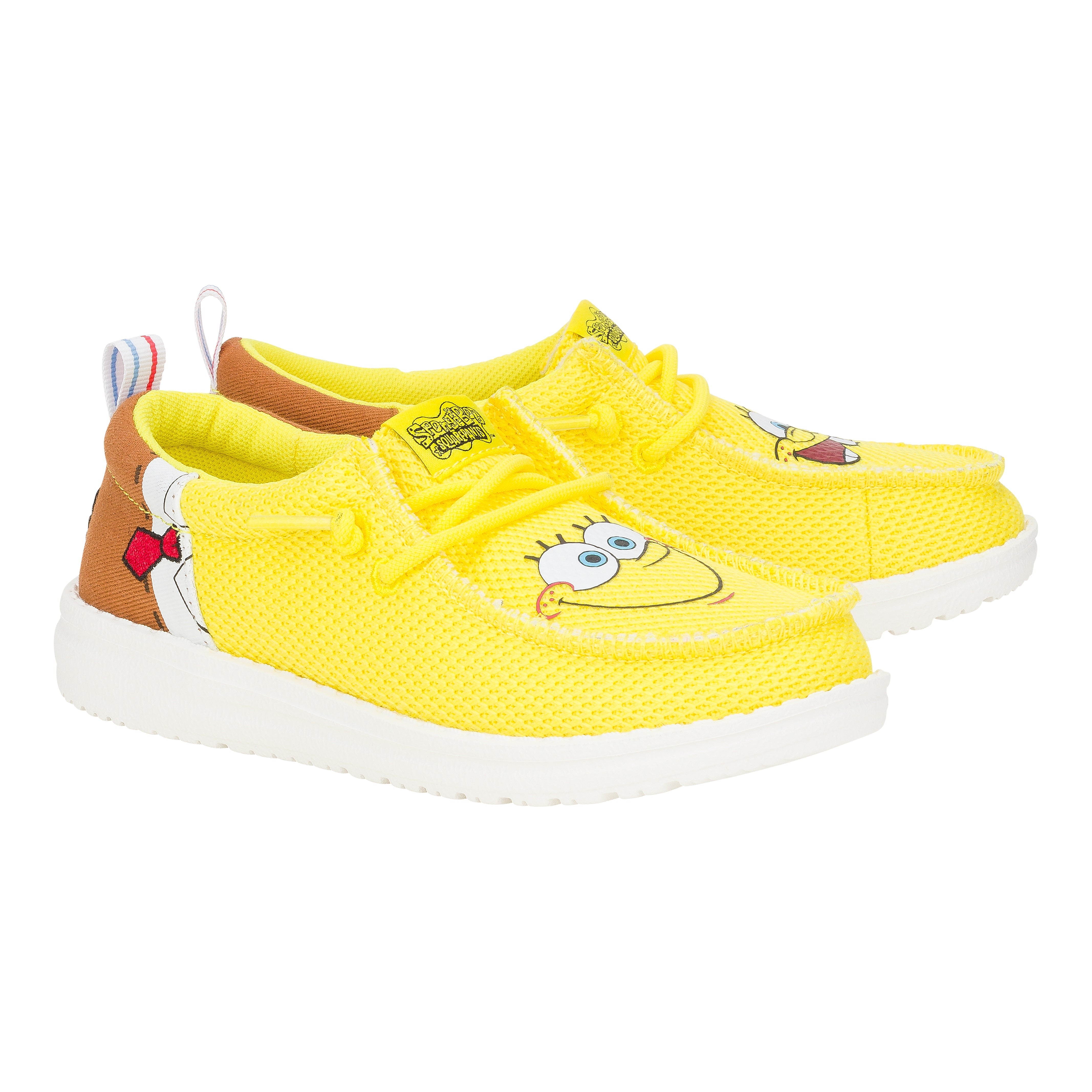 HEYDUDE shoes Wally Funk Youth SpongeBob - Brown/Yellow - view 3