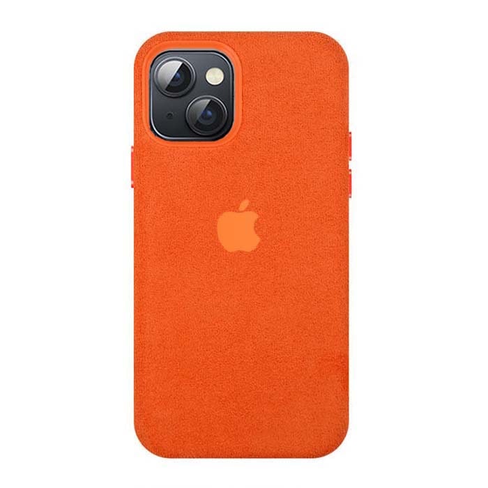 KShop iPhone 14 Alcantara Case - Kumquat