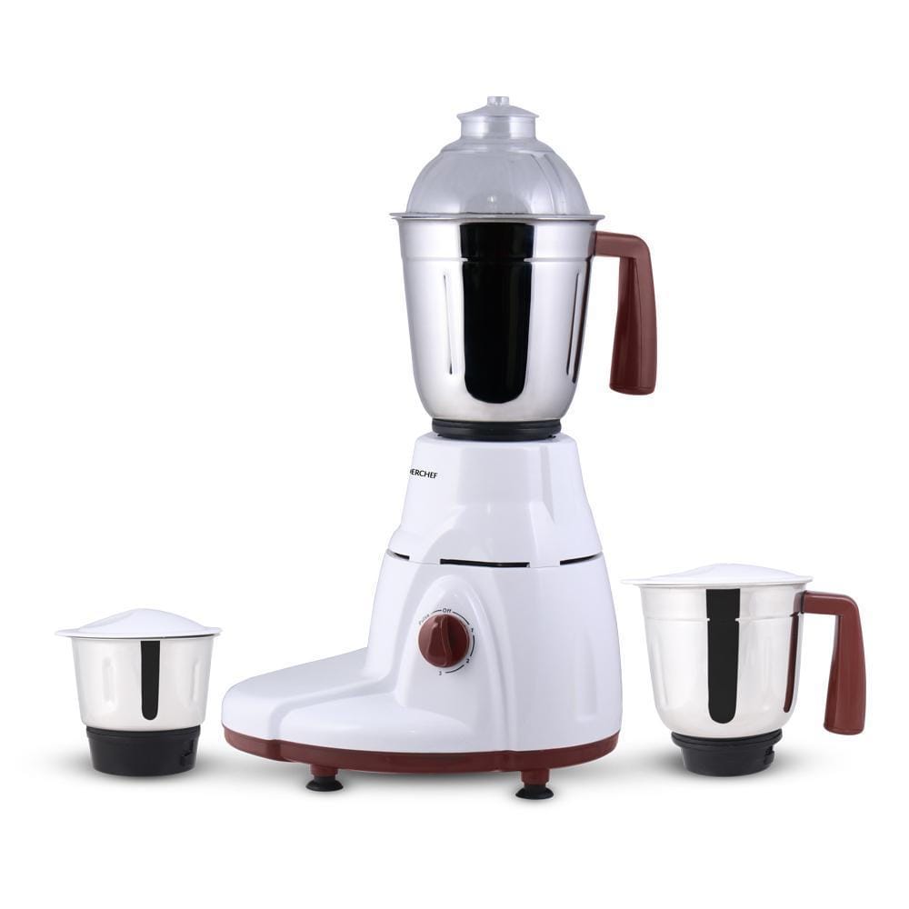 Wonderchef Rialto Mixer Grinder, 750W With 3 Thicker Steel Jars,