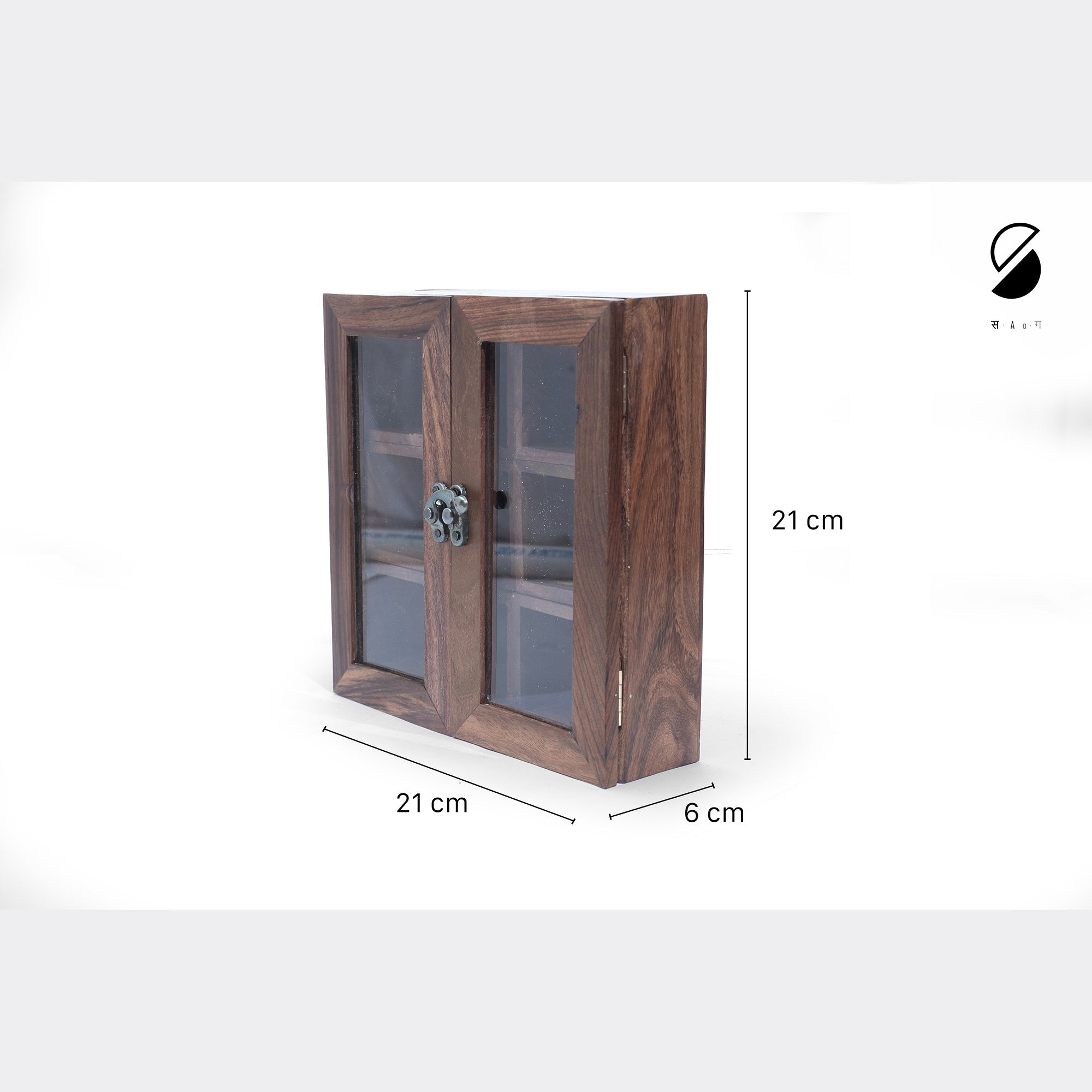 SAAG Brown - Handcrafted Wooden Spice Box - view 6
