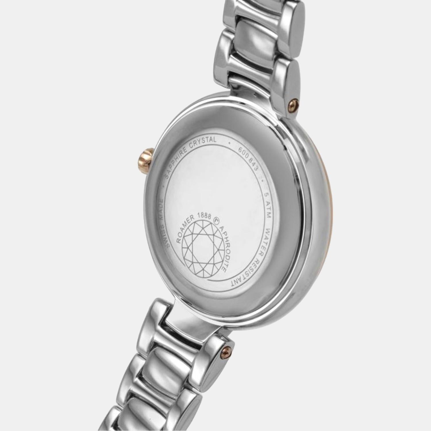 Roamer Aphrodite Women Quartz Brown Dial Analog Stainless Steel Watch 600843 49 69 50 - view 3