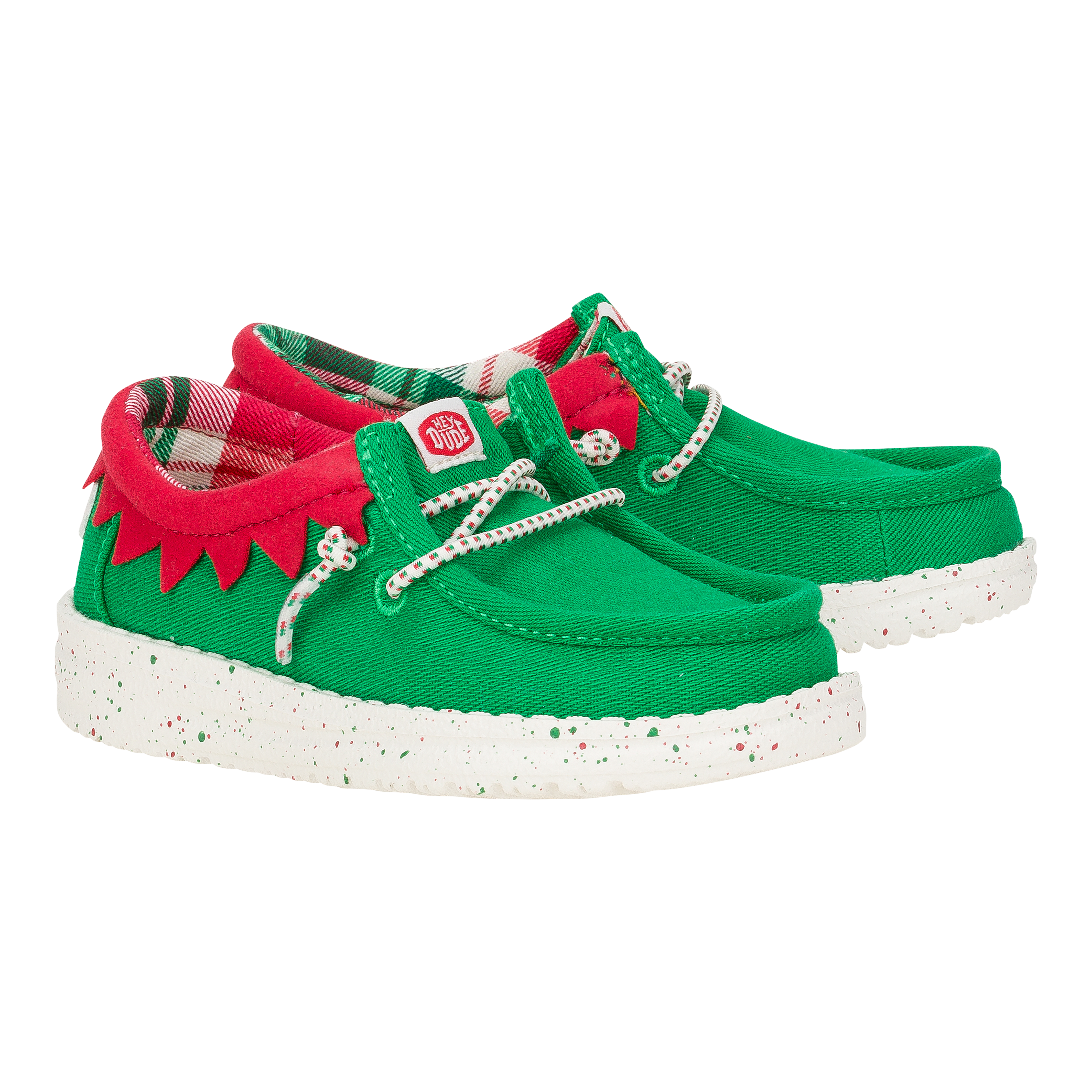 HEYDUDE shoes Wally Toddler Holiday Elf - Green/Red - view 2