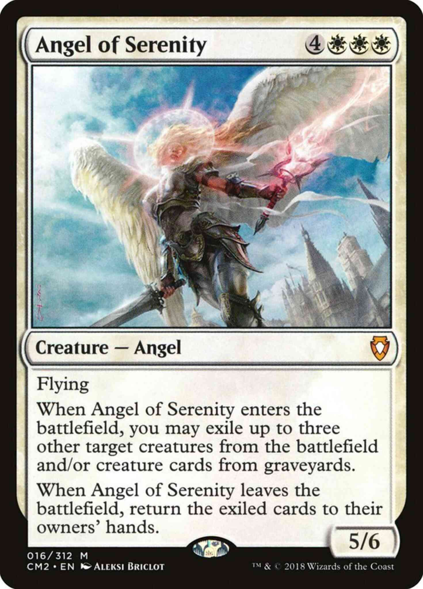 Magic Angel of Serenity [16] [Commander Anthology Volume II] [Non-Foil]