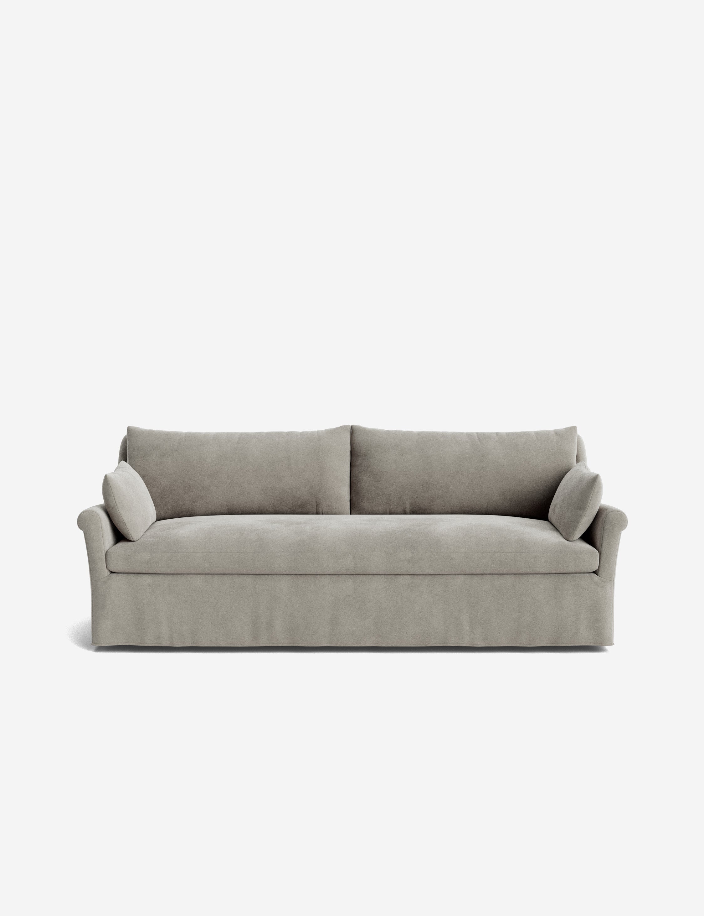 Lulu and Georgia Portola Rolled Arm Slipcover Sofa - view 47