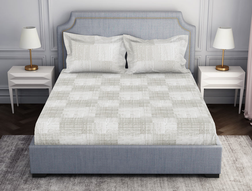 Spaces India Tonalelgence Geometric 100% Cotton Fitted Queen - Essentials by Spaces - view 8