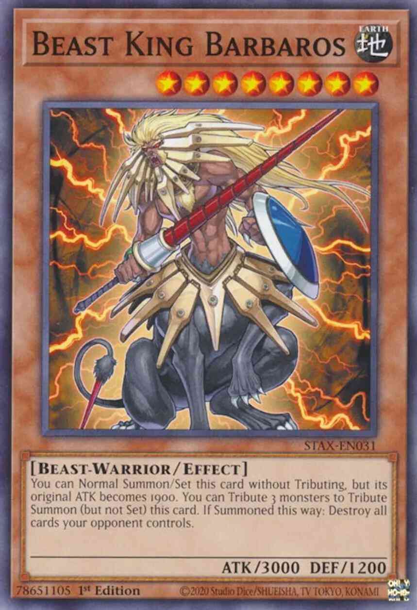 Yu-Gi-Oh! Beast King Barbaros - STAX-EN031 - Common - 1st Edition