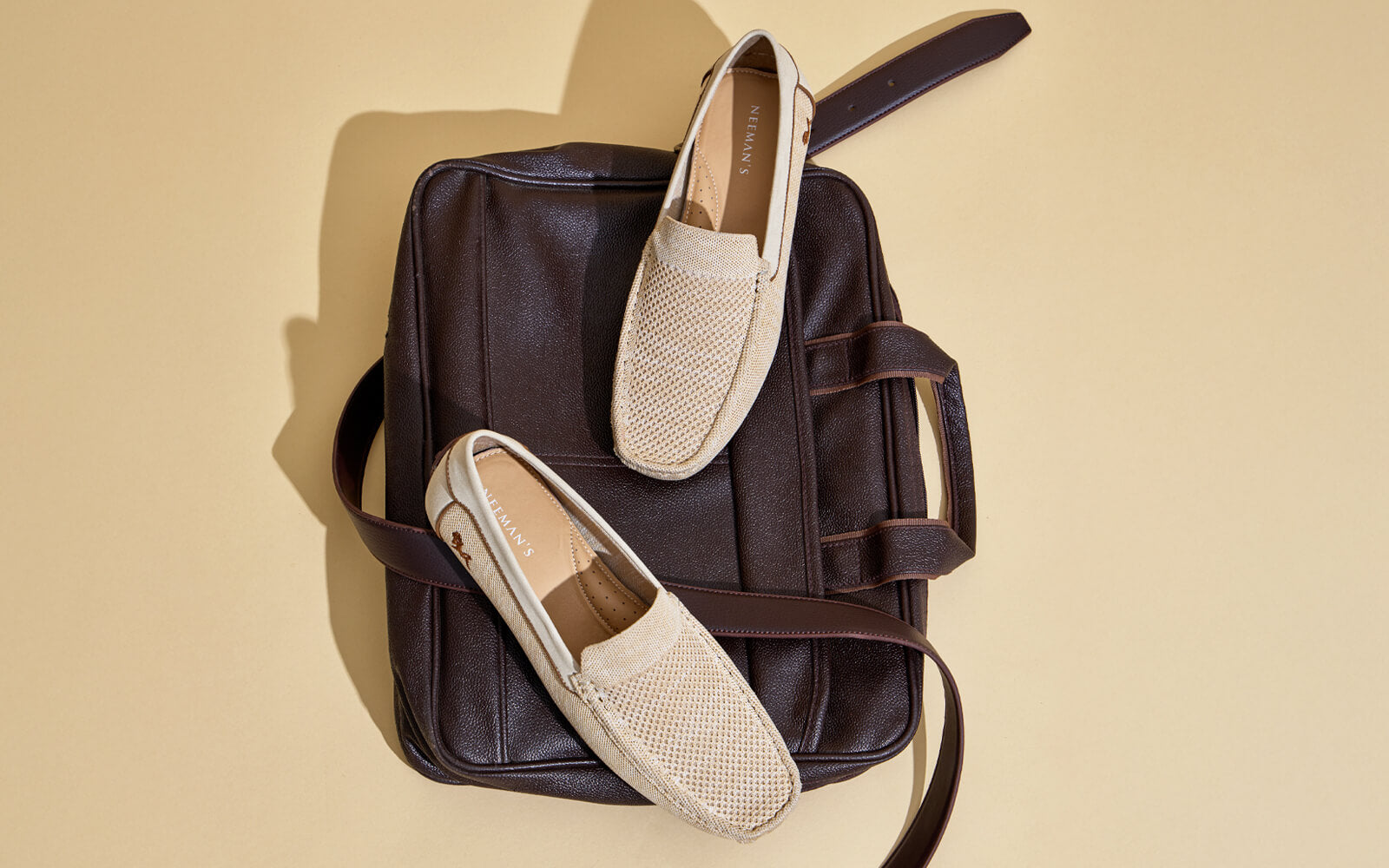 Neeman's The Weave Loafers : Beige - view 2