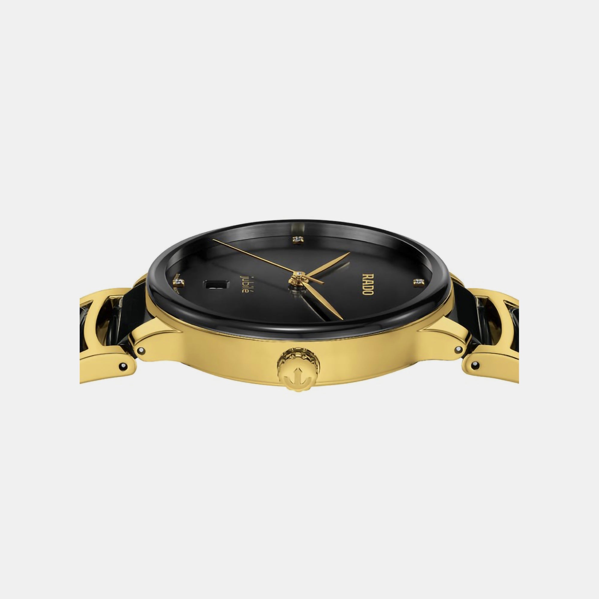 Rado Centrix Unisex Quartz Black Dial Analog Ceramic Watch R30022712 - view 5
