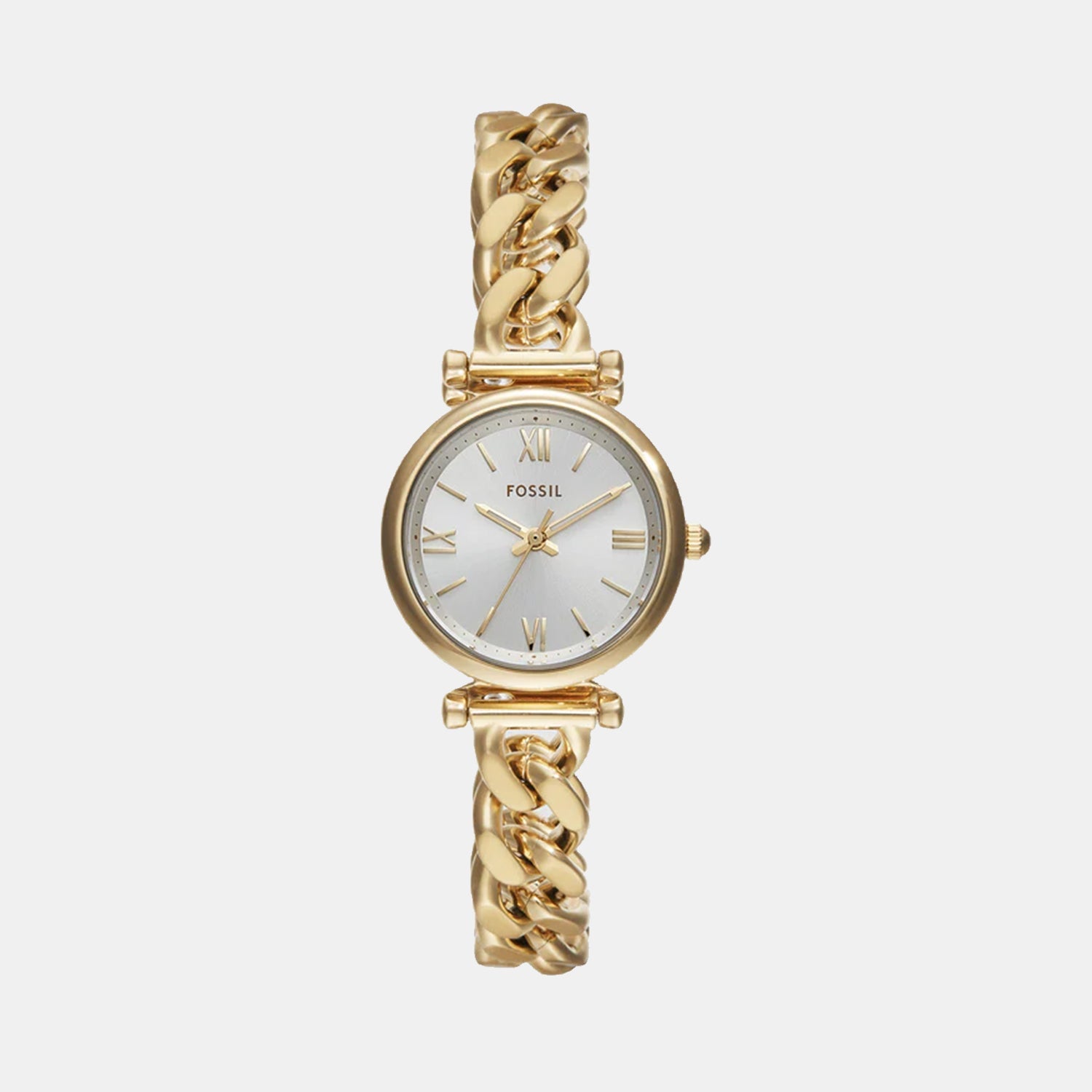 Fossil Carlie Women Quartz Silver Dial Analog Stainless Steel Watch ES5329