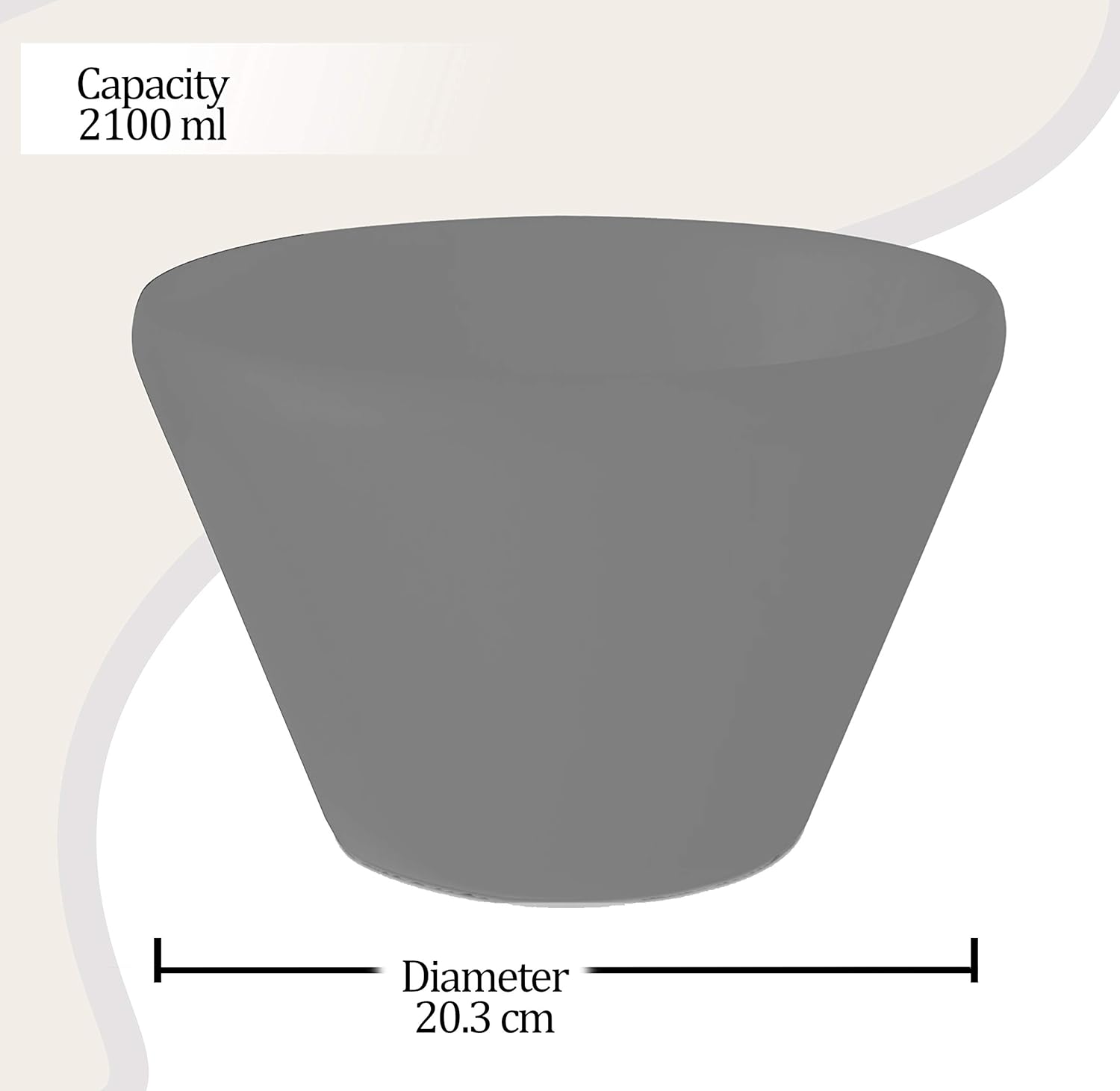Velocity Round Bowl (Milton) – White - view 4