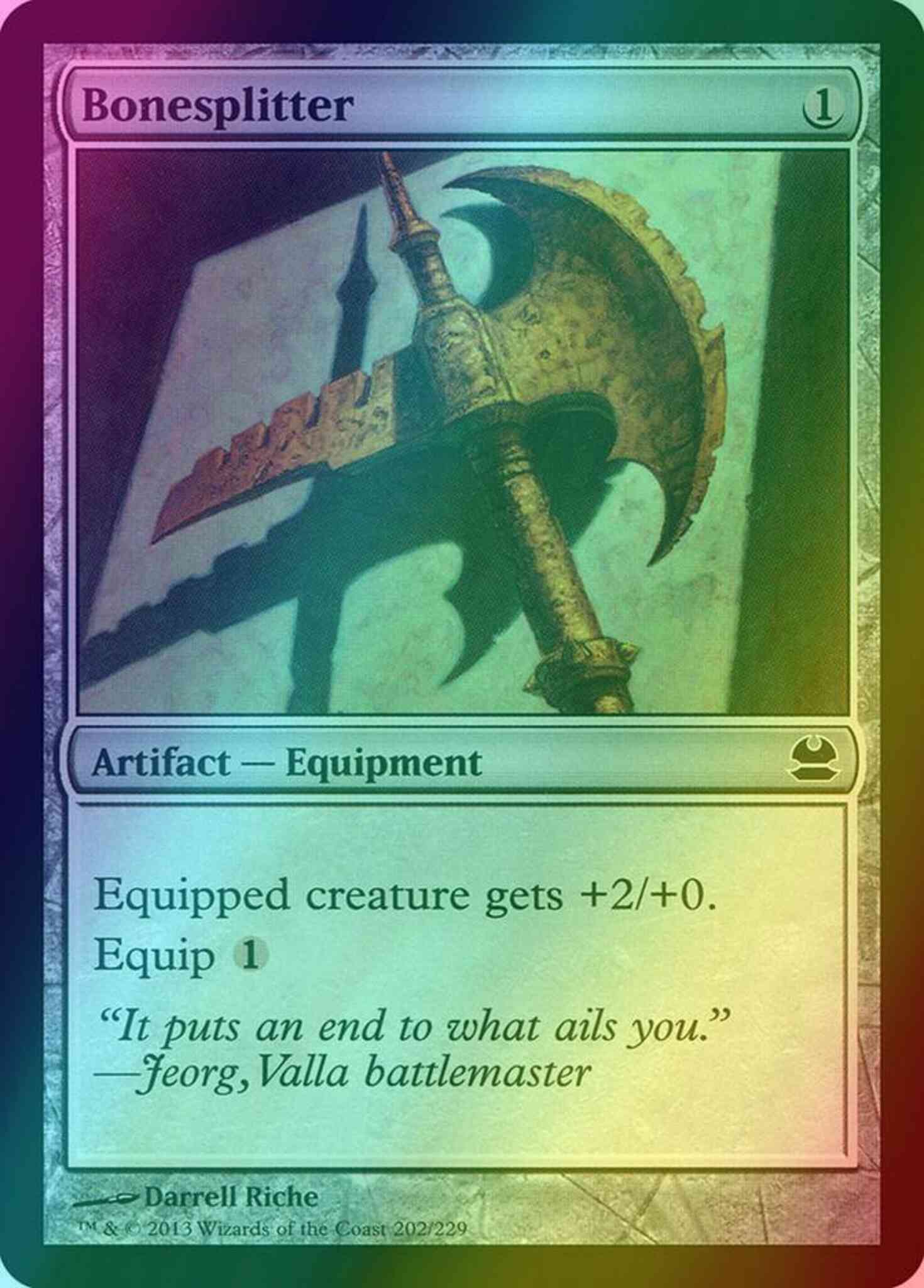 Bonesplitter 202 modern – Magic Bonesplitter [202] [Modern Masters] [Foil]