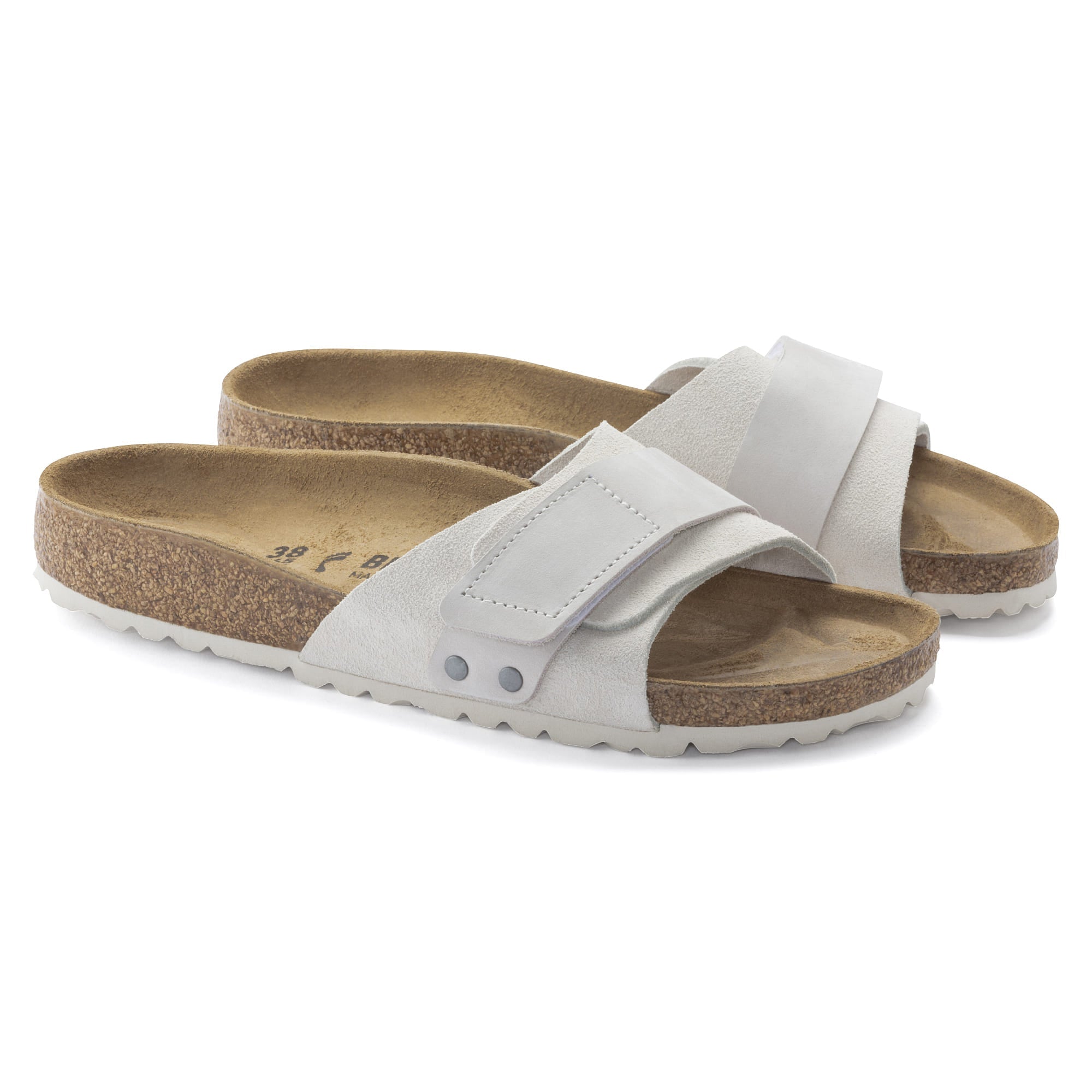 Birkenstock Oita Suede Leather – White White/Antique White - view 3