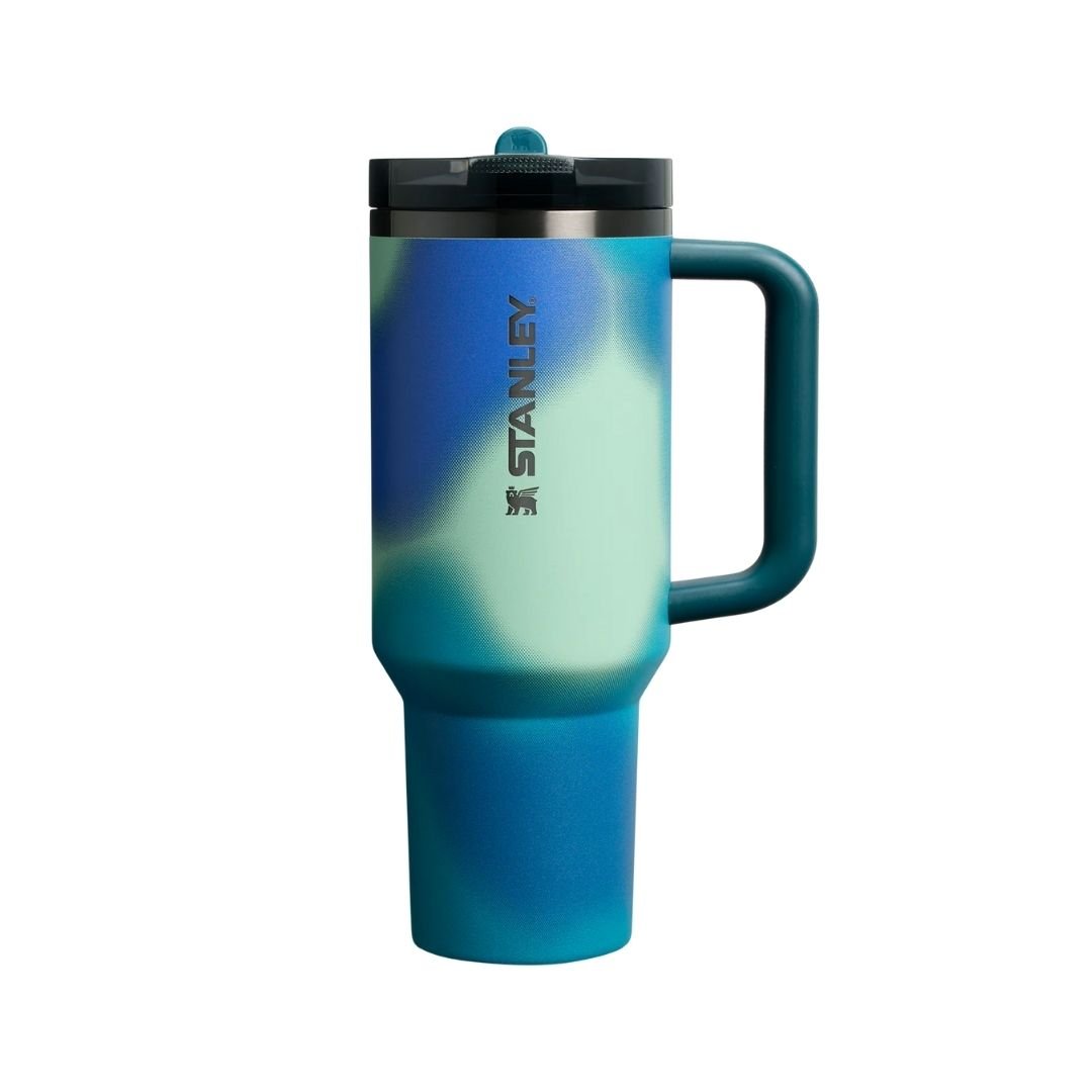 HYPE ELIXIR Stanley New Frequency Quencher ProTour Flip Straw Tumbler | 40 OZ Coastal Teal Motion