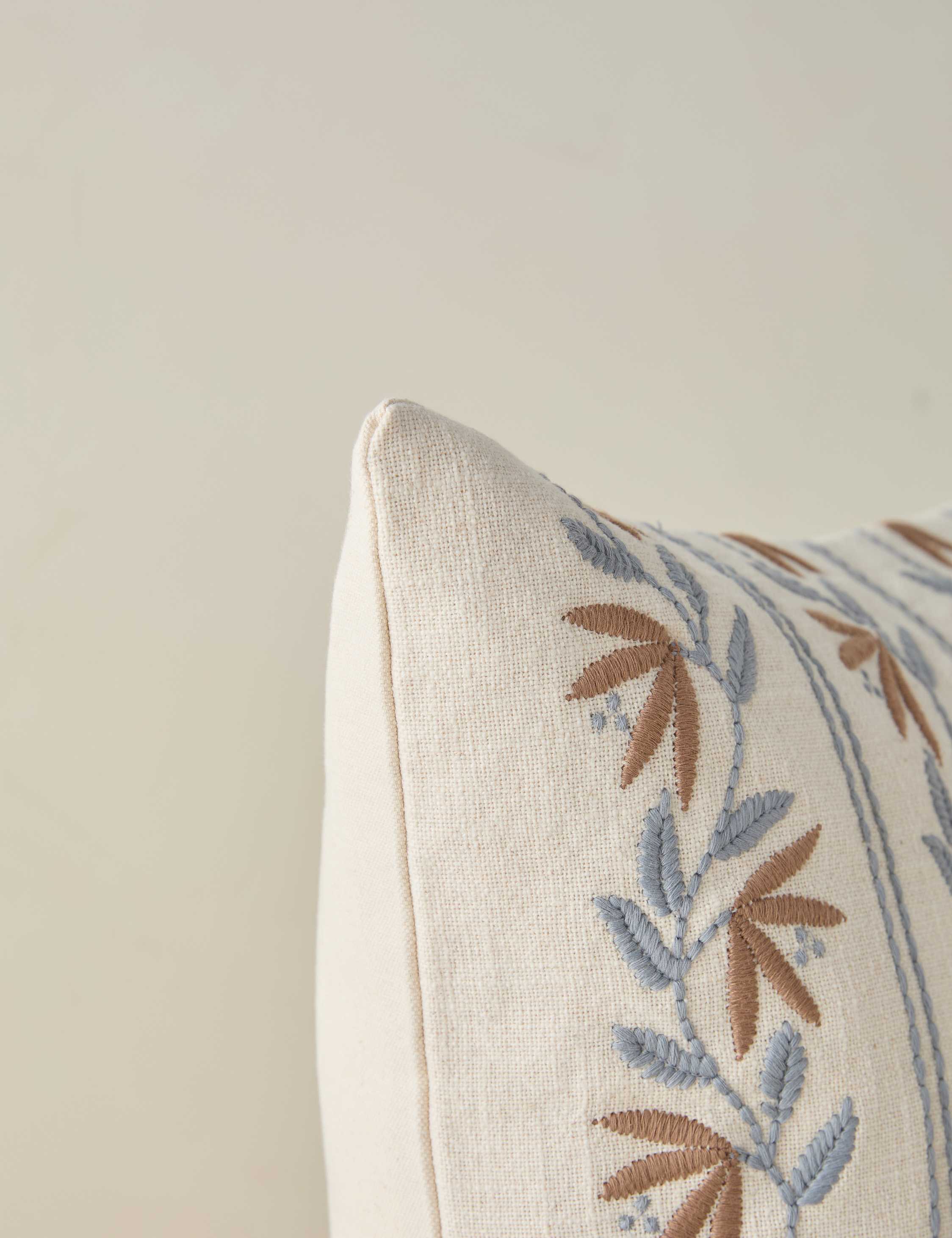 Lulu and Georgia Tremaine Embroidered Pillow - view 6