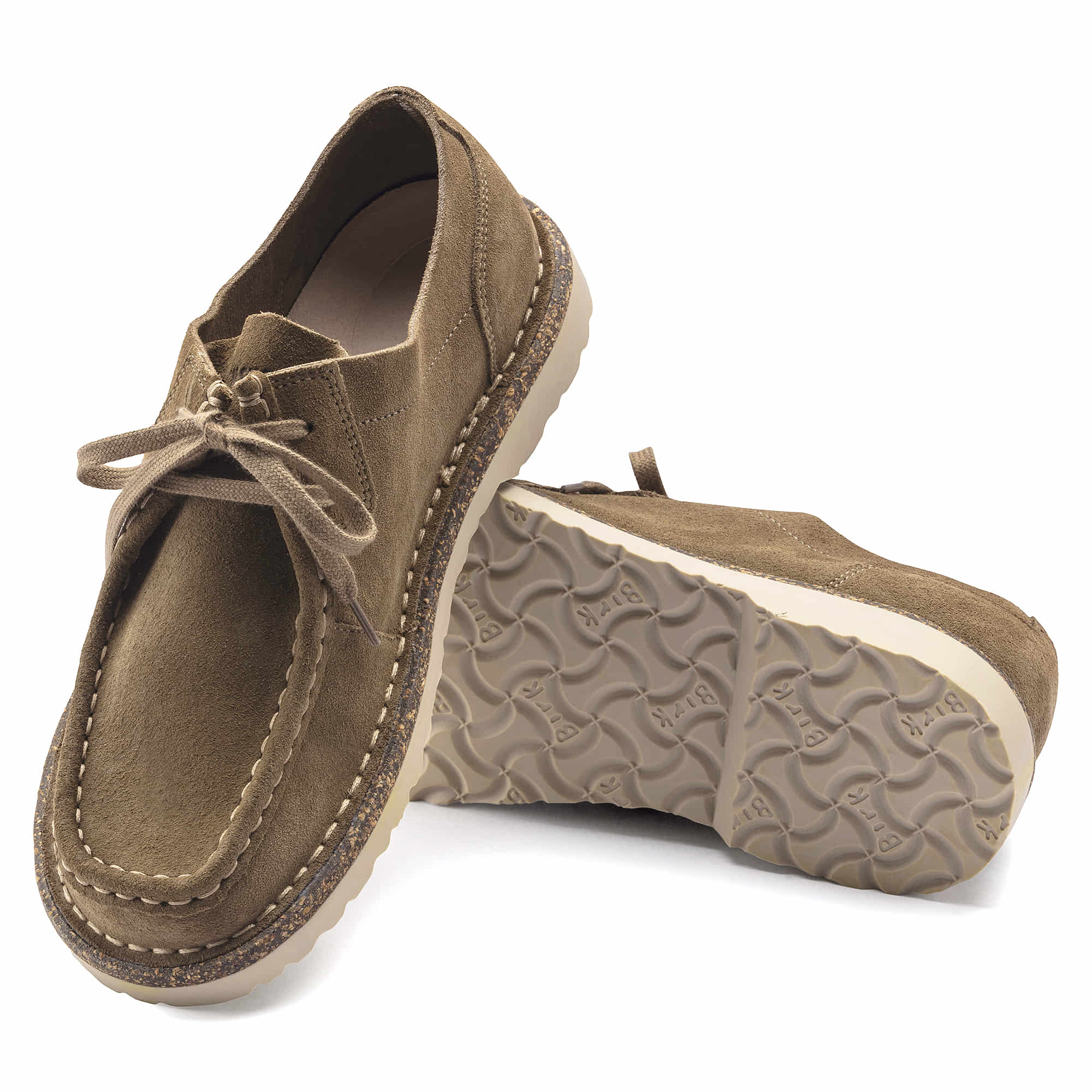 Birkenstock Pasadena III Suede Leather – Brown Brown/Gray Taupe