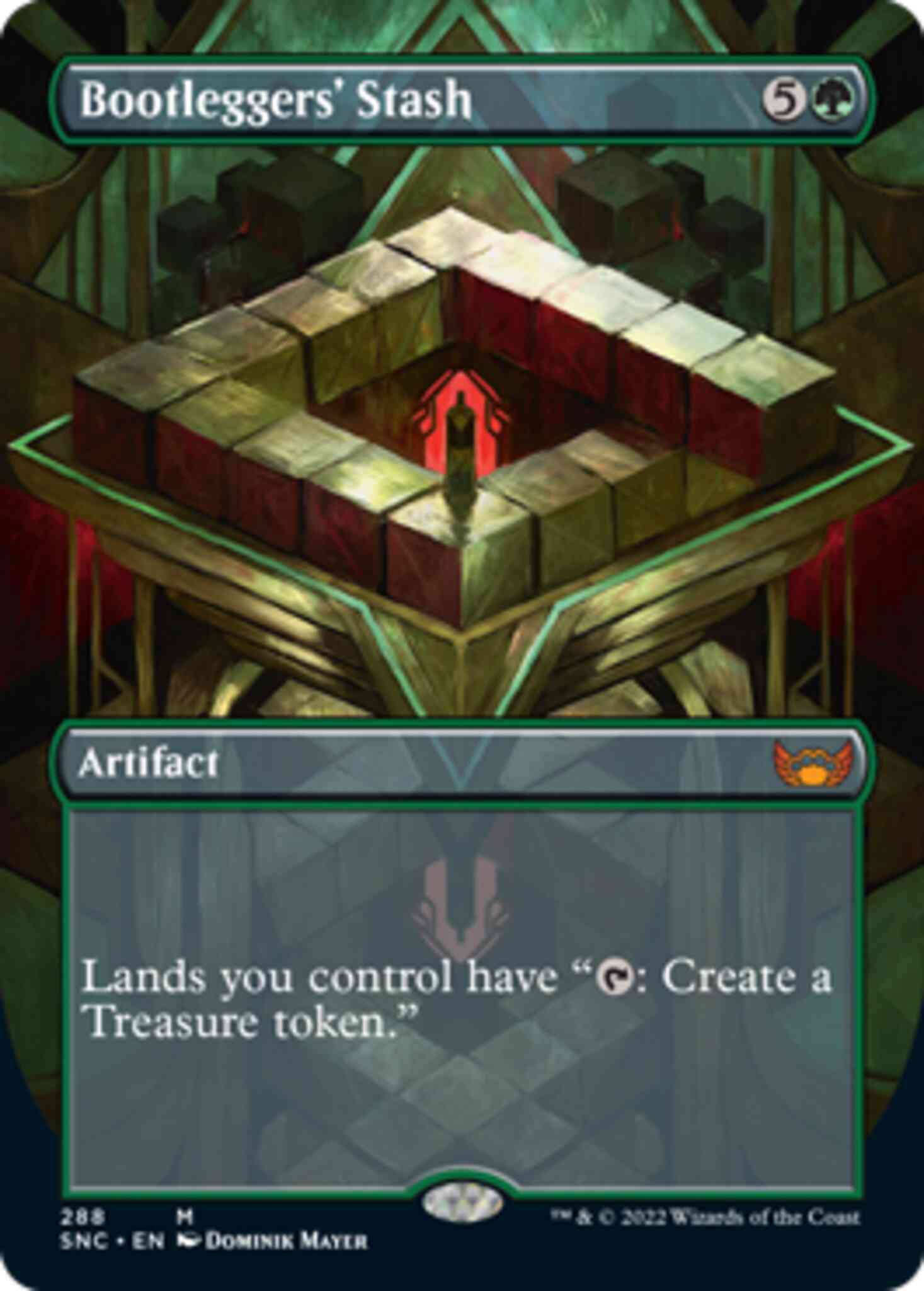 Stash 288 borderless – Magic Bootleggers' Stash [288] [Borderless] [Streets of New Capenna] [Non-Foil]