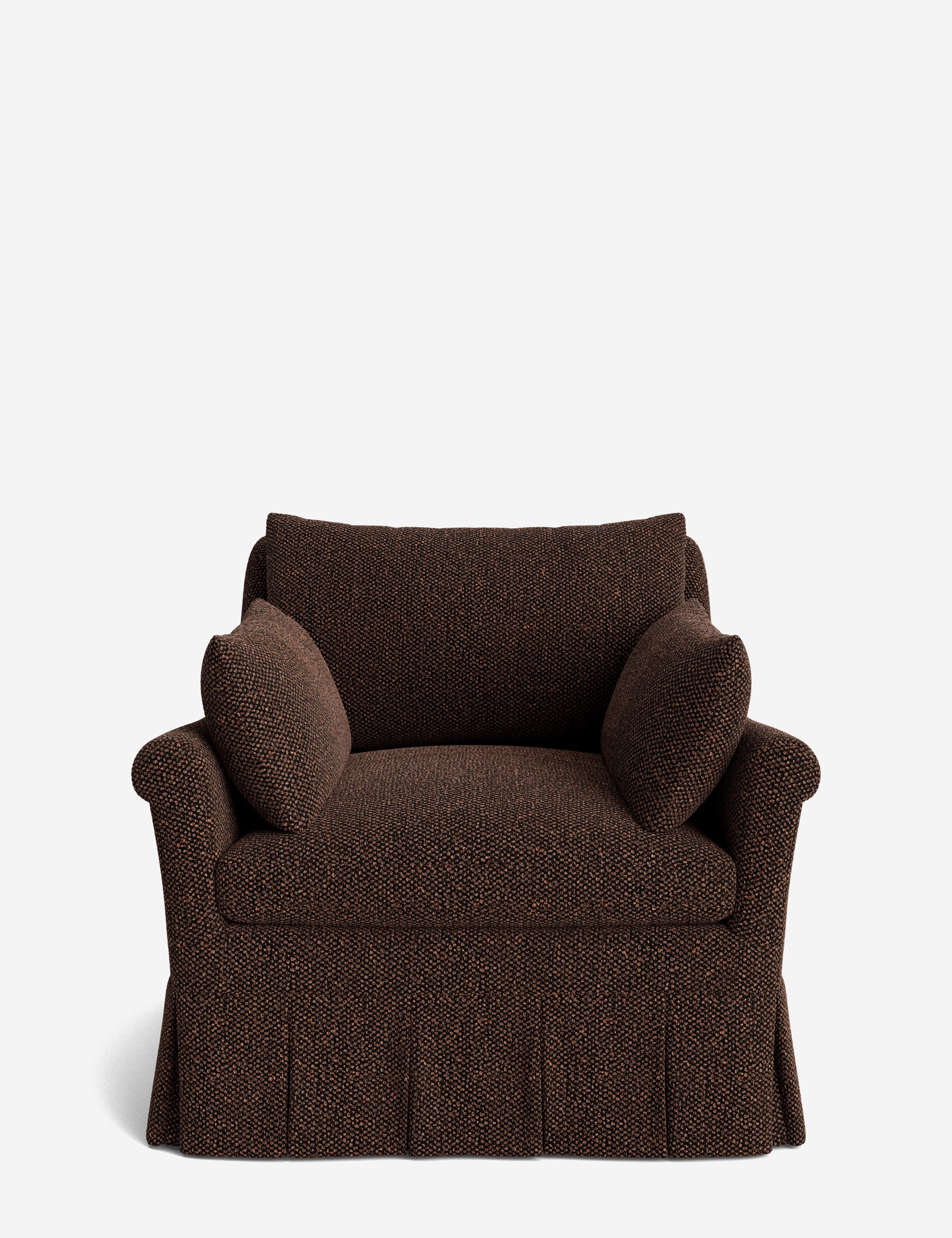 Lulu and Georgia Portola Rolled Arm Luxe Depth Pleated Chair - view 72
