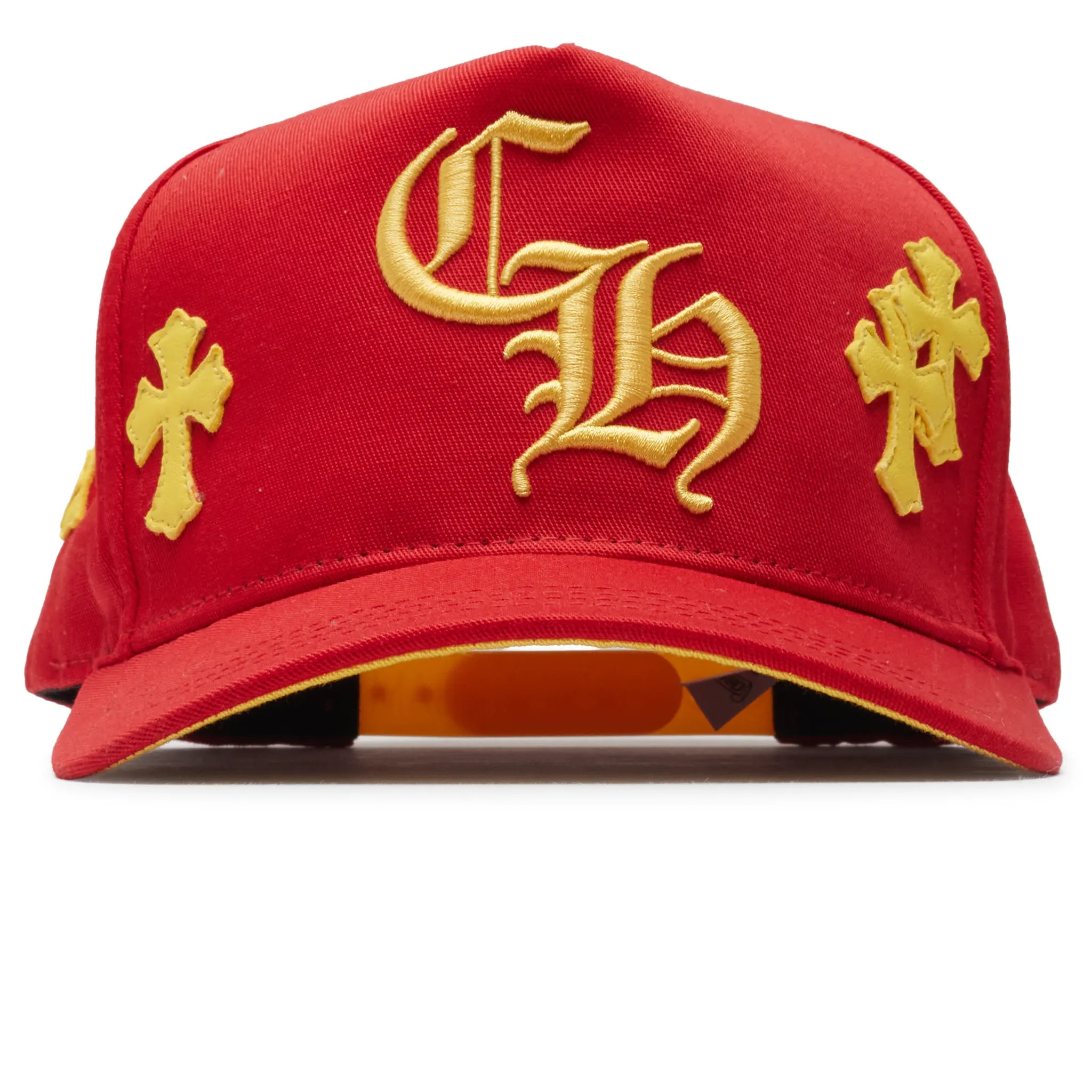 Chrome Hearts Cross Patch Red Yellow Baseball Cap - view 2